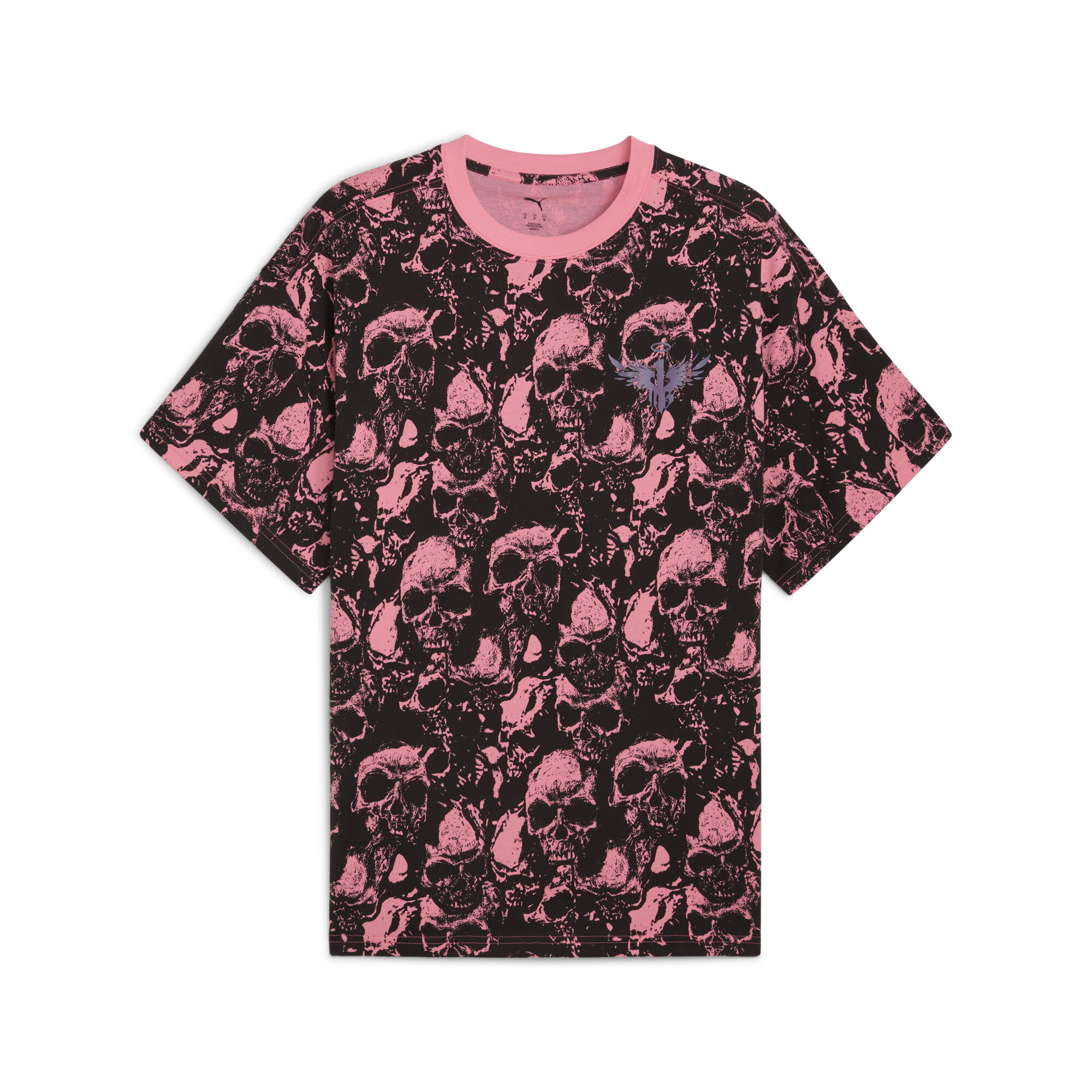 PUMA World Tour-nament T-shirt met all-over print voor Heren, Grijs, Maat L thumbnail 3