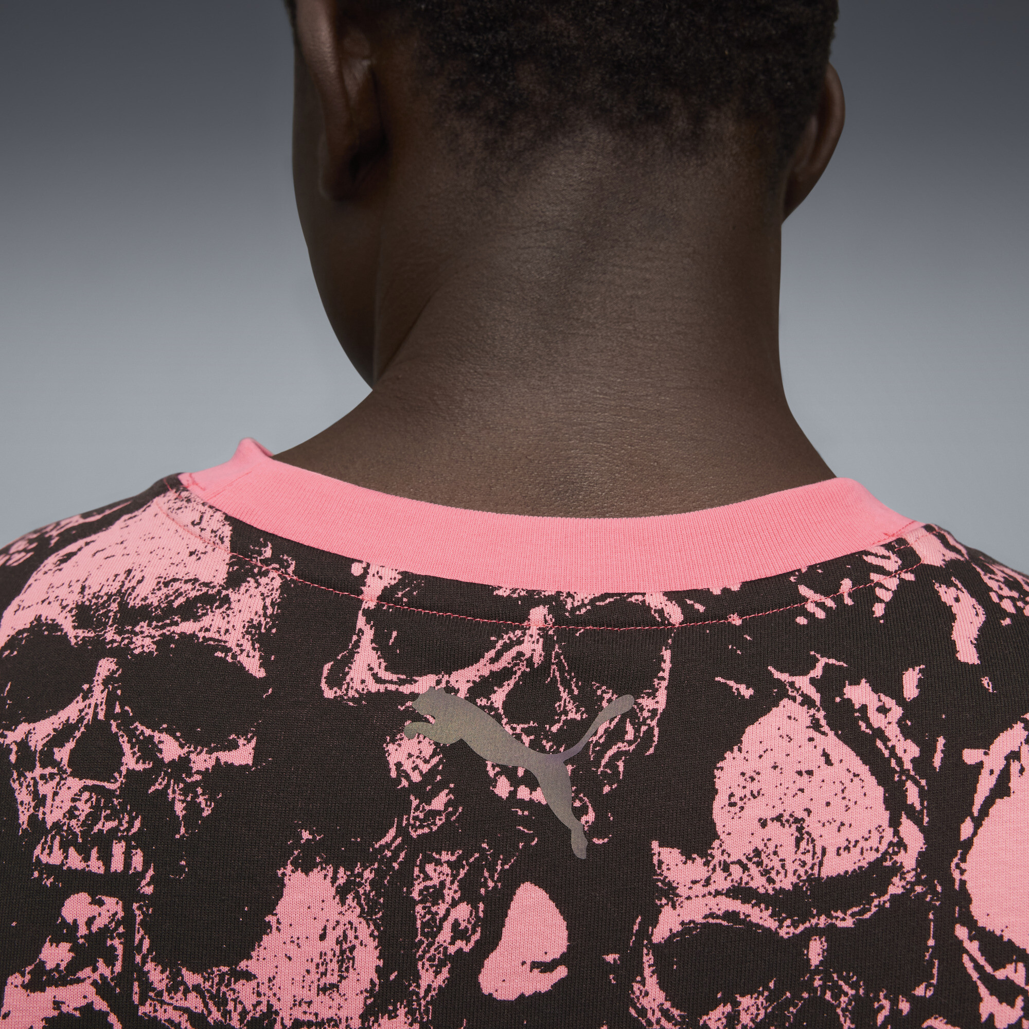 PUMA World Tour-nament T-shirt met all-over print voor Heren, Grijs, Maat L thumbnail 4