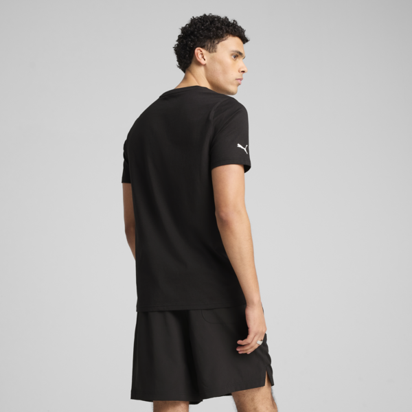 BMW M Motorsport Essentials Logo Tee Men, PUMA Black, large-ZAF