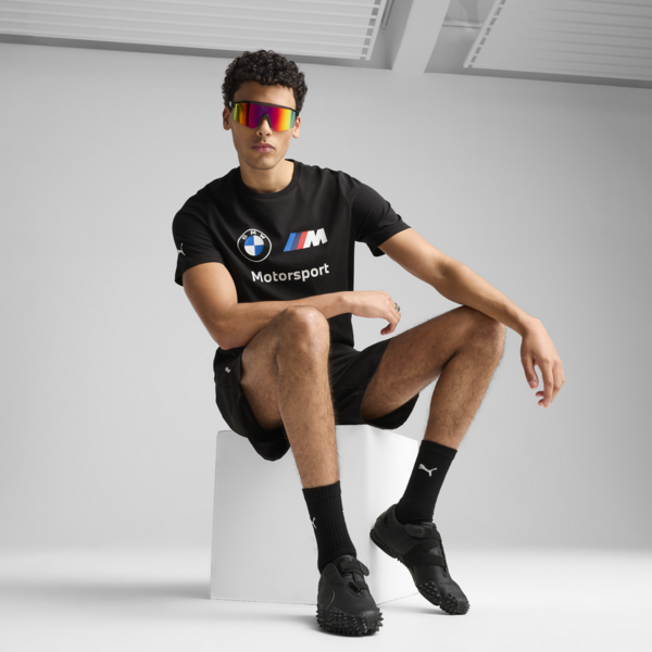 Remera BMW M Motorsport Essentials Logo para hombre, PUMA Black, large-ARG