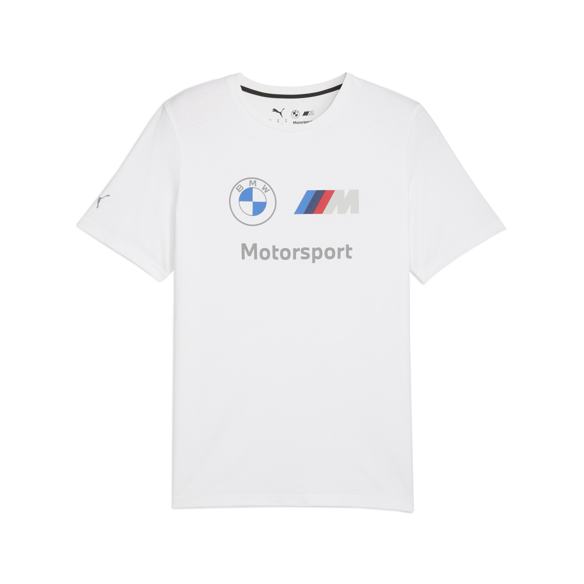 PUMA BMW M Motorsport Essentials T-shirt met logo voor Heren, Wit, Maat 4XL thumbnail 3