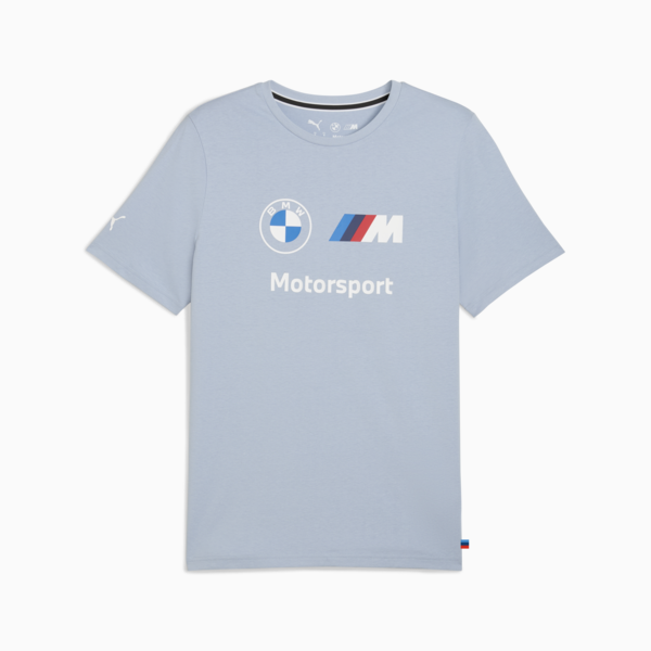 BMW M Motorsport Essentials Logo Tee Men, Blue Wash, large-ZAF
