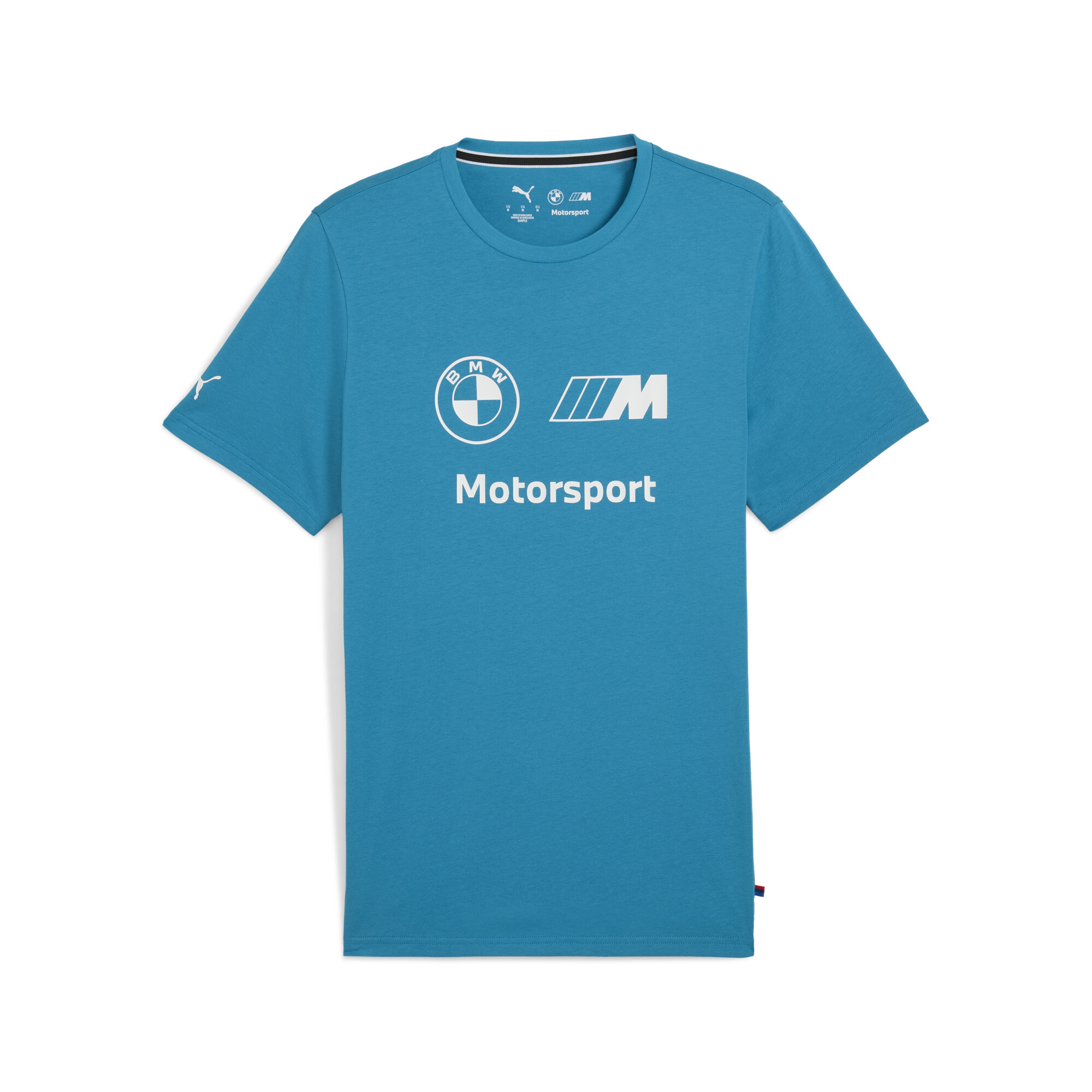 PUMA BMW M Motorsport Essentials T-shirt met logo voor Heren, Blauw, Maat L thumbnail 3