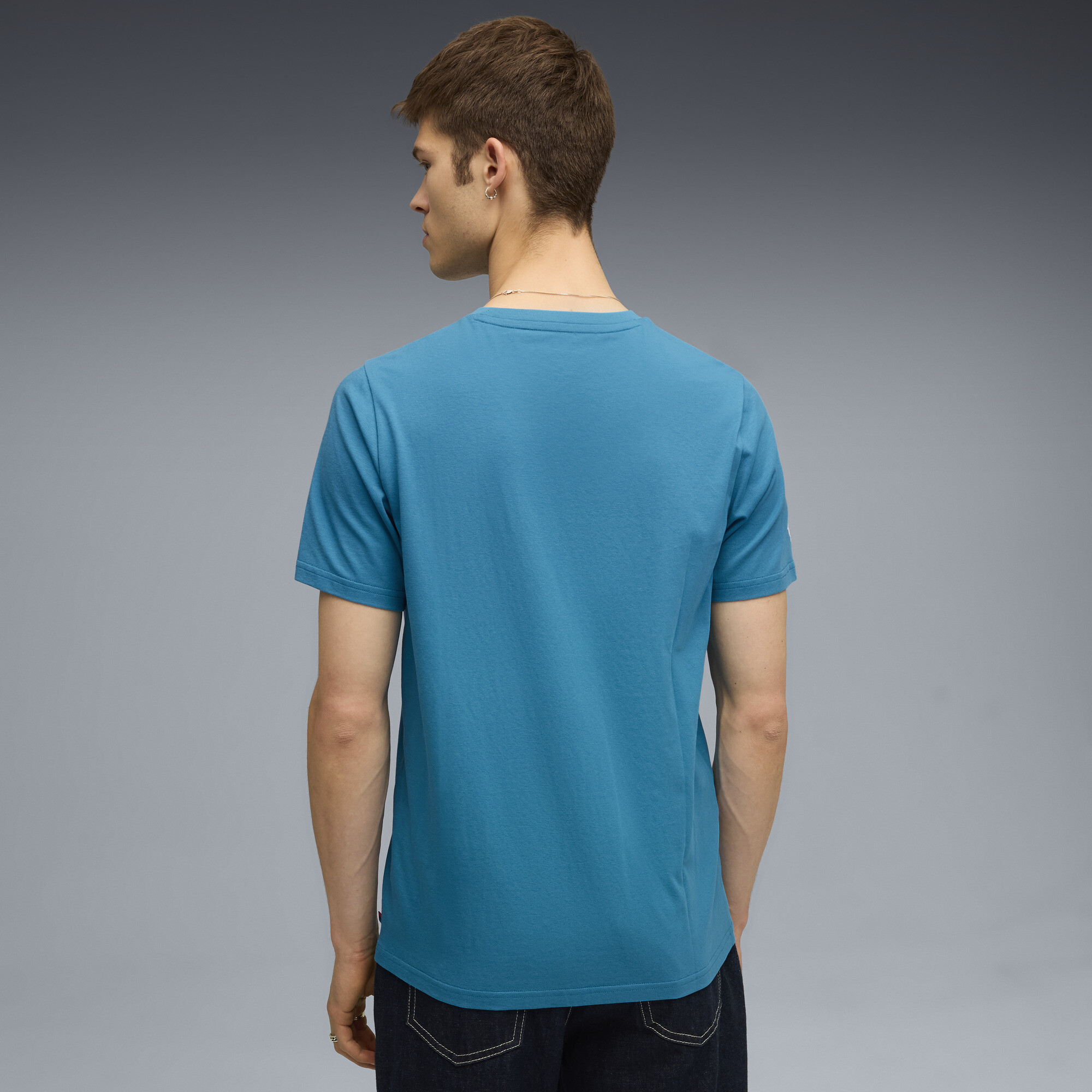 PUMA BMW M Motorsport Essentials T-shirt met logo voor Heren, Blauw, Maat L thumbnail 5