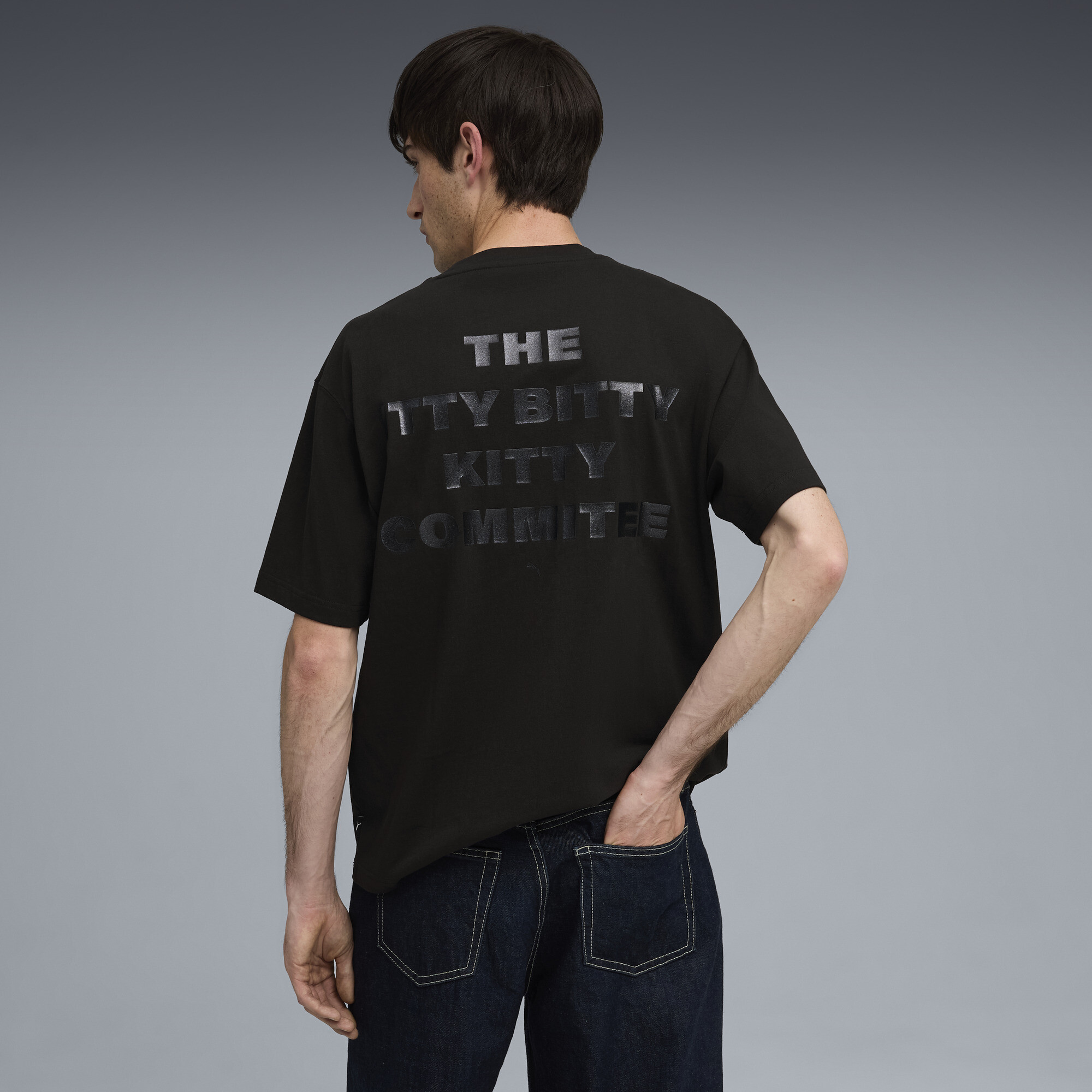 PUMA GRAPHIC Itty Bitty T-shirt voor Heren, Zwart, Maat S thumbnail 5