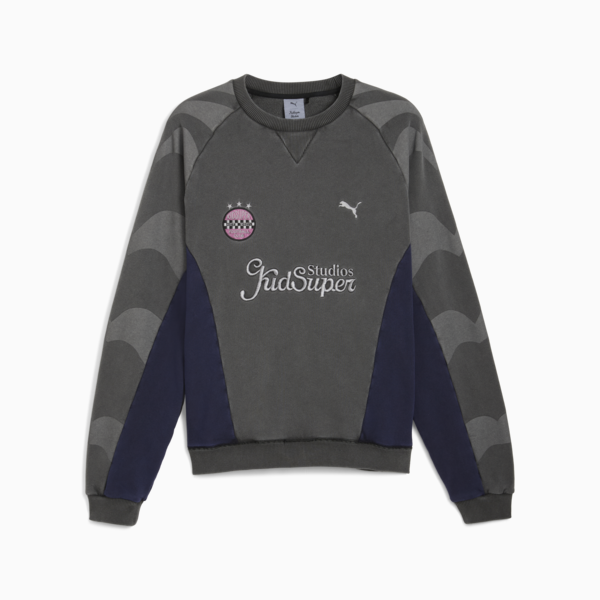 PUMA x KIDSUPER Crew Sweat Men, PUMA Black, large-MEX