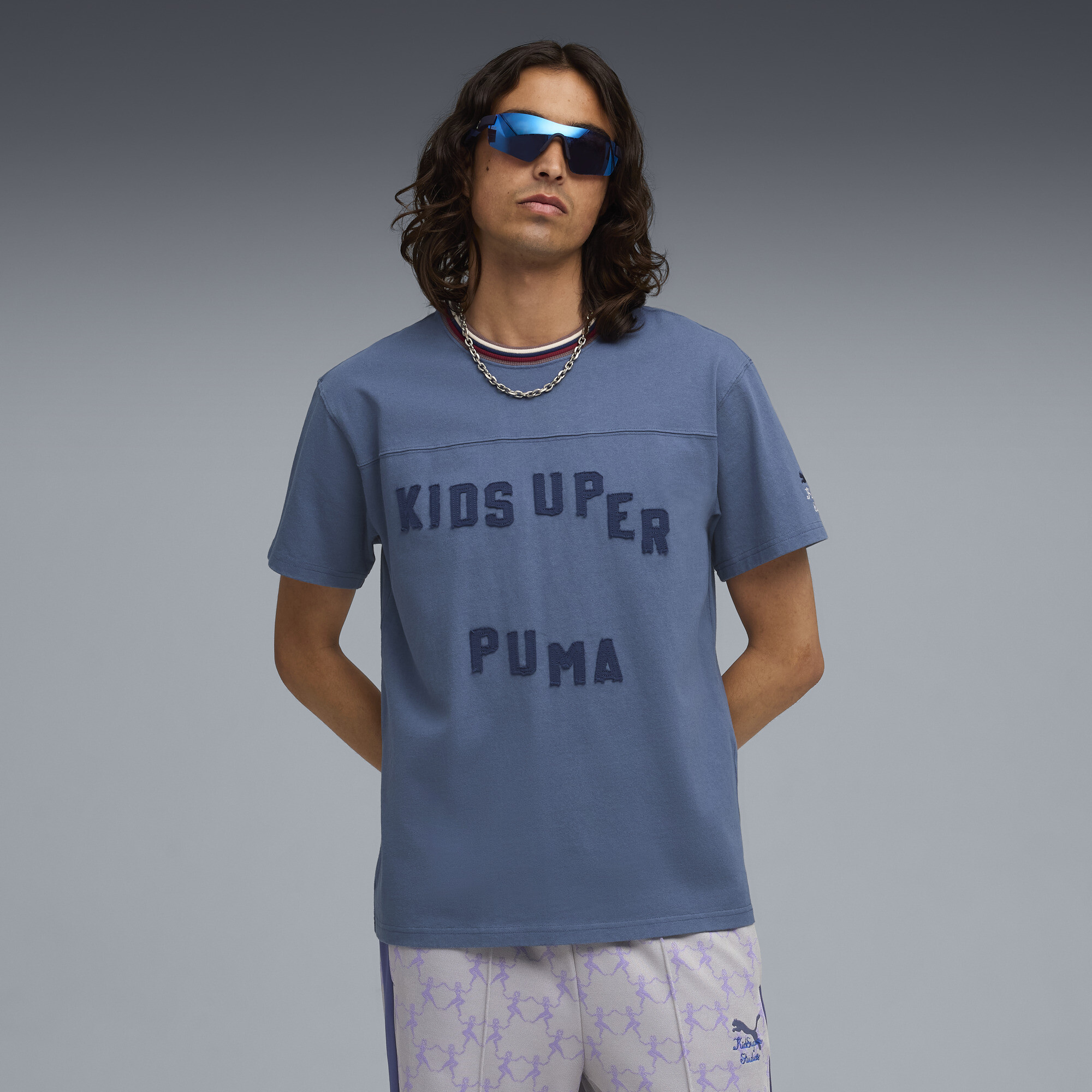 Camiseta PUMA x KIDSUPER Graphic Masculina | blue | PUMA