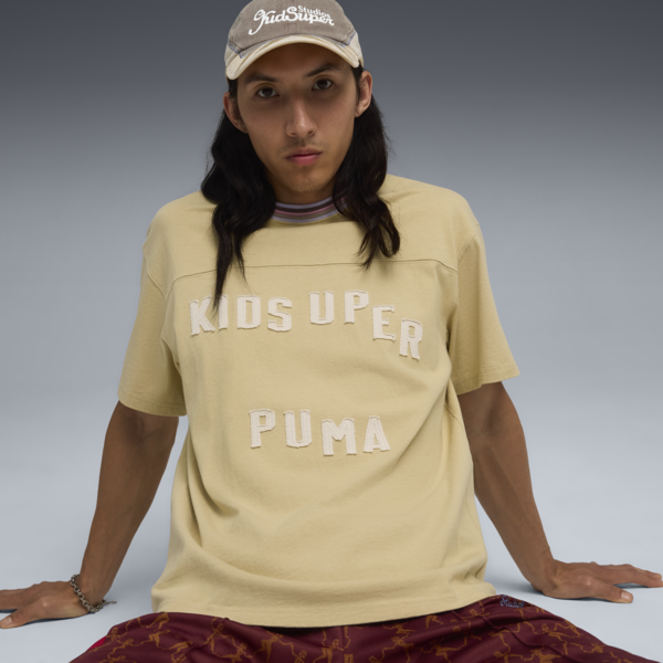 PUMA x KIDSUPER Graphic Tee Men, Pebble Path, large-MEX