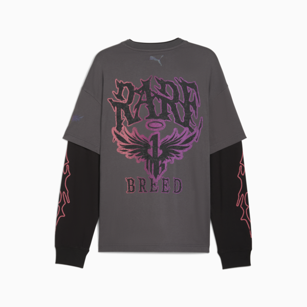 LaMelo World Tournament Long Sleeve Tee Men, Dusky Gray, large-ZAF