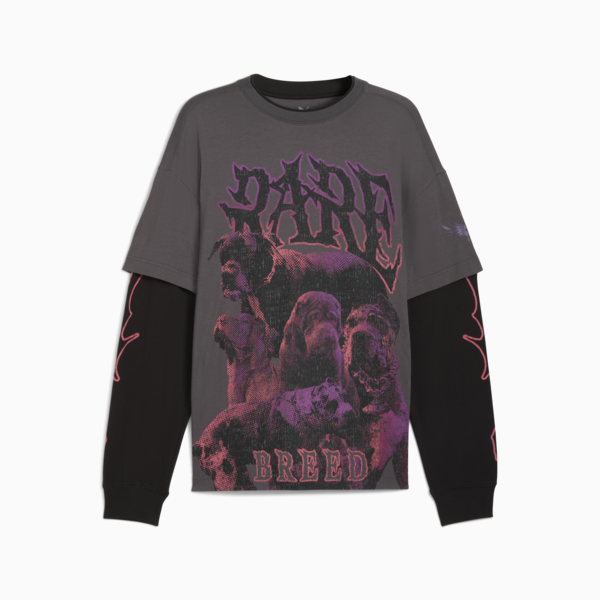 LaMelo World Tournament Long Sleeve Tee Men, Dusky Gray, large-ZAF