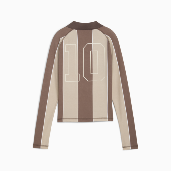 PUMA x KIDSUPER Long Sleeve Jersey Women, Flat Bronze-AOP, large-ZAF
