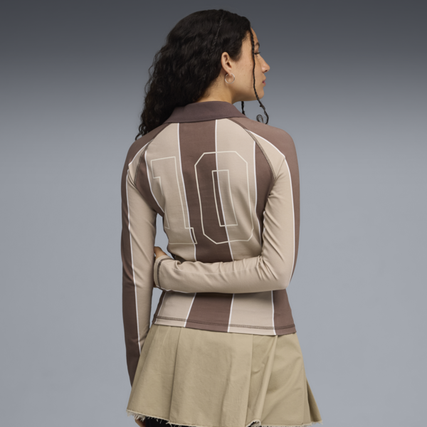 PUMA x KIDSUPER Long Sleeve Jersey Women, Flat Bronze-AOP, large-ZAF