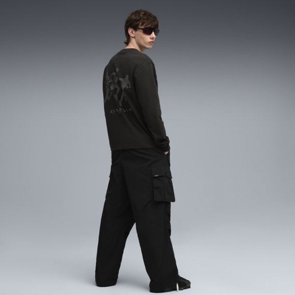 GRAPHIC Braille Long Sleeve Top Men, PUMA Black, large-ZAF
