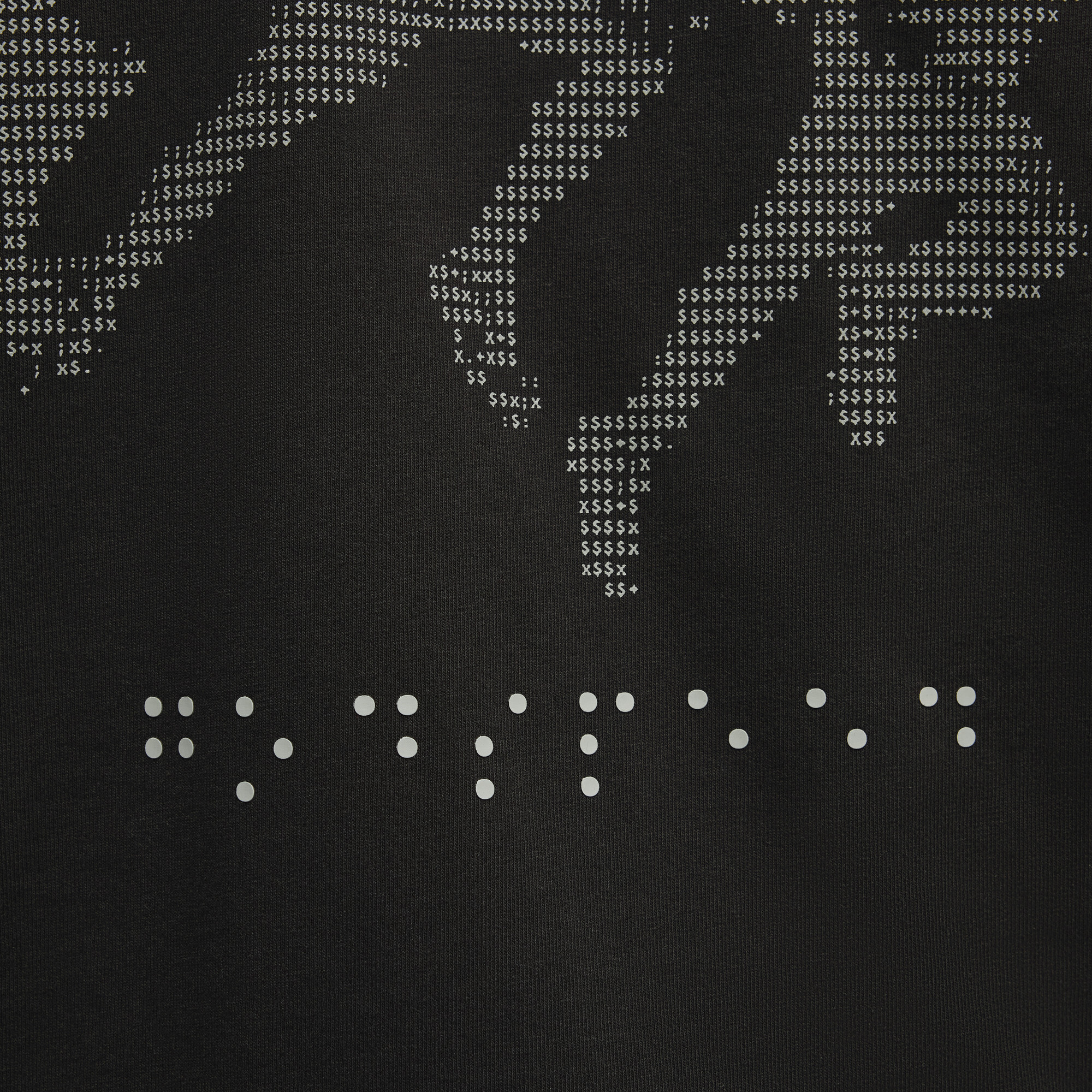 PUMA GRAPHIC Braille top met lange mouwen voor Heren, Zwart, Maat M thumbnail 4