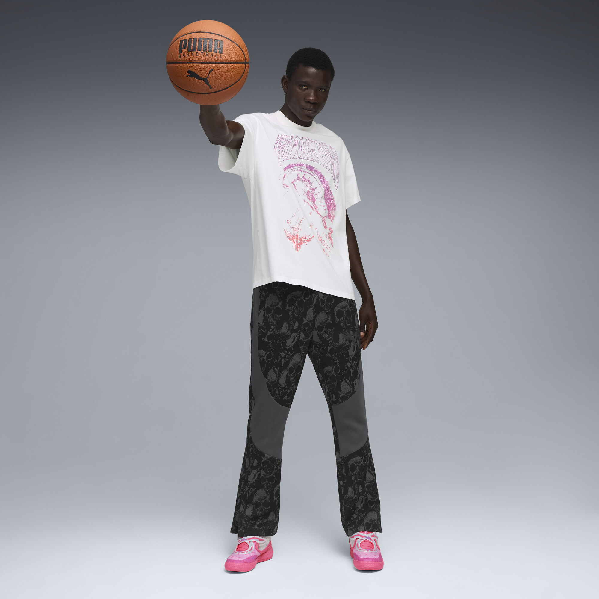 PUMA LaMelo World Tour-nament T-shirt I voor Heren, Wit, Maat L thumbnail 6