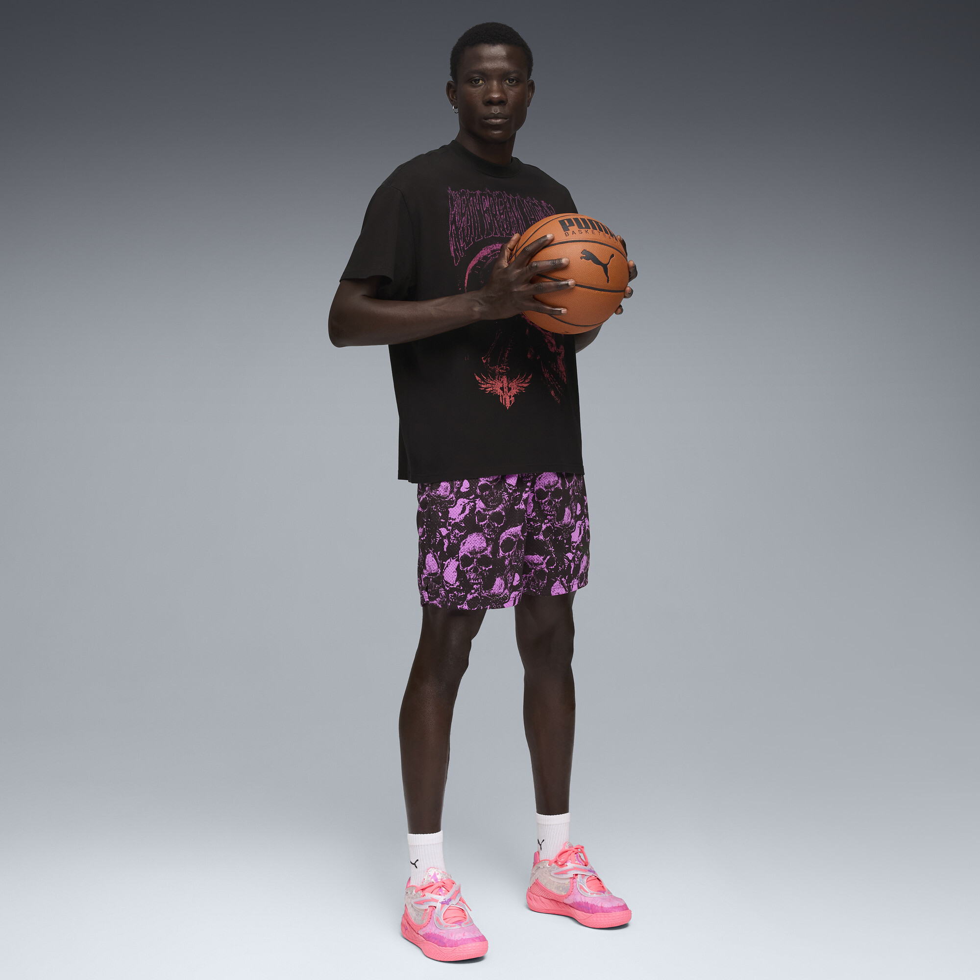 PUMA LaMelo World Tour-nament T-shirt I voor Heren, Zwart, Maat XS thumbnail 6