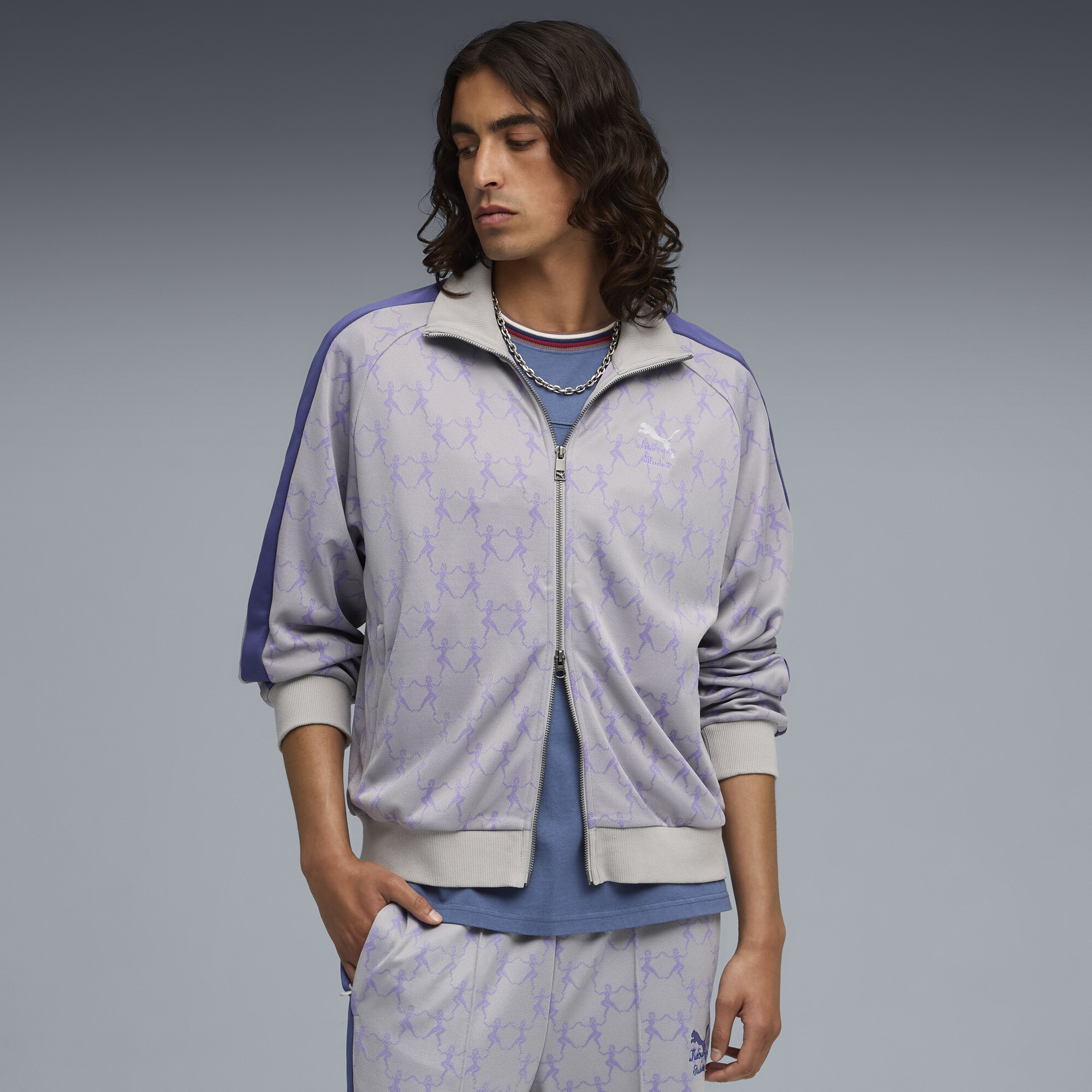 Puma X Kidsuper T7 Jacket Unisex In Gray