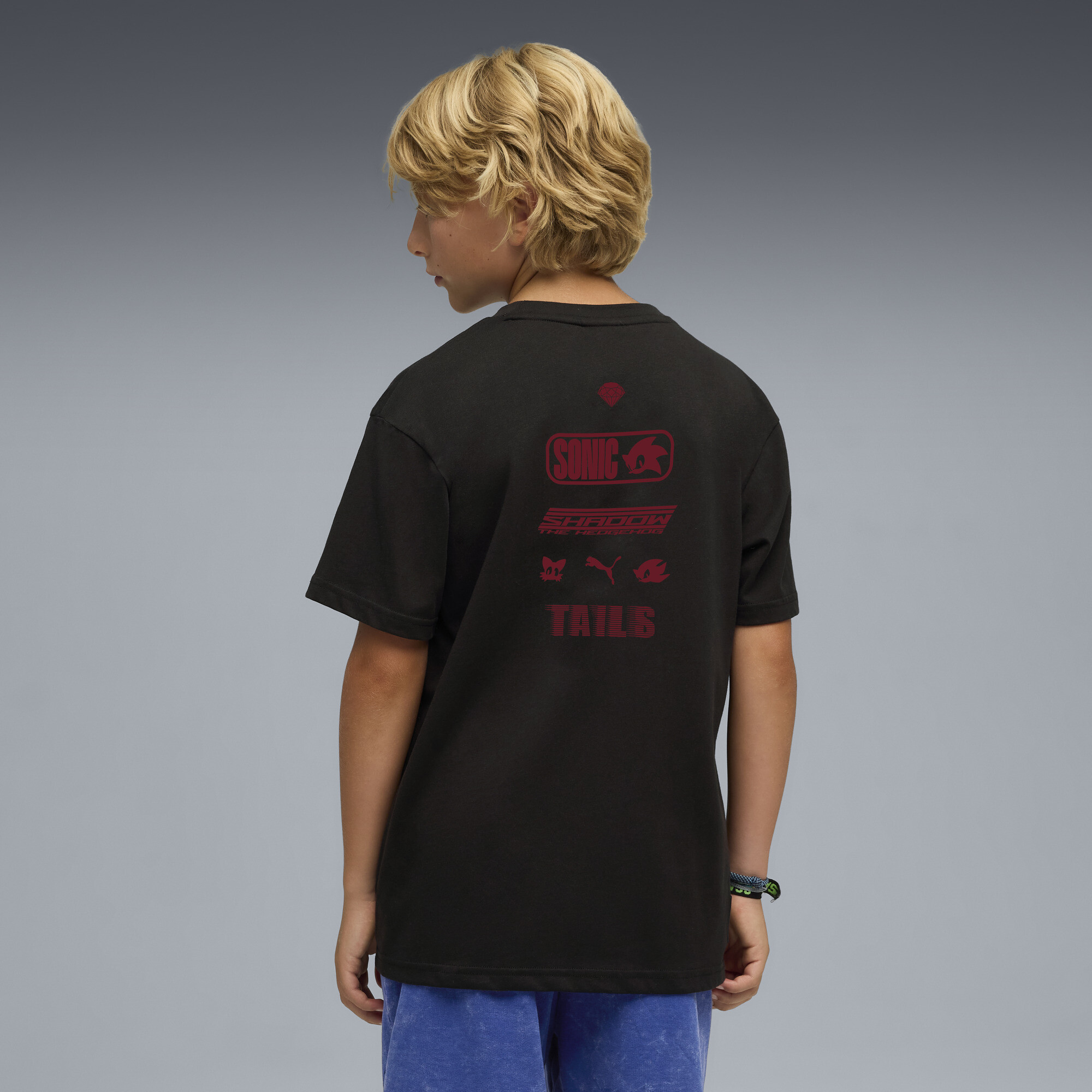 PUMA x SONIC THE HEDGEHOG T-shirt met print voor Heren, Zwart, Maat 7-8Y thumbnail 5