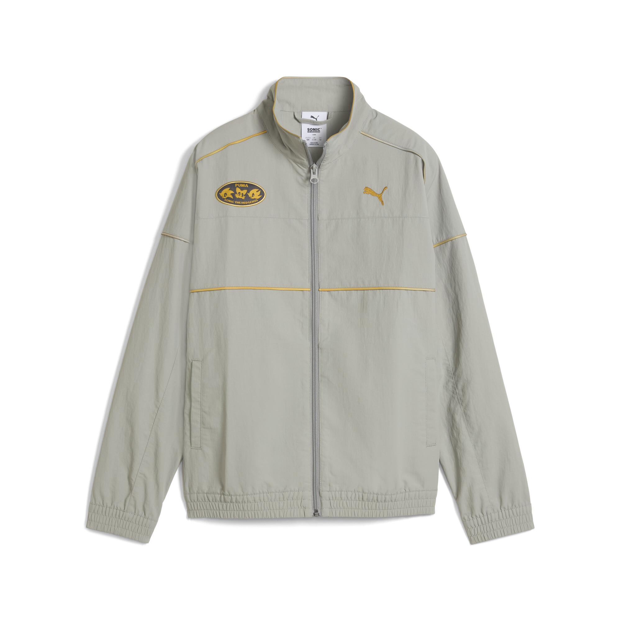 PUMA x SONIC THE HEDGEHOG trainingsjack voor Heren, Grijs, Maat 15-16Y thumbnail 3