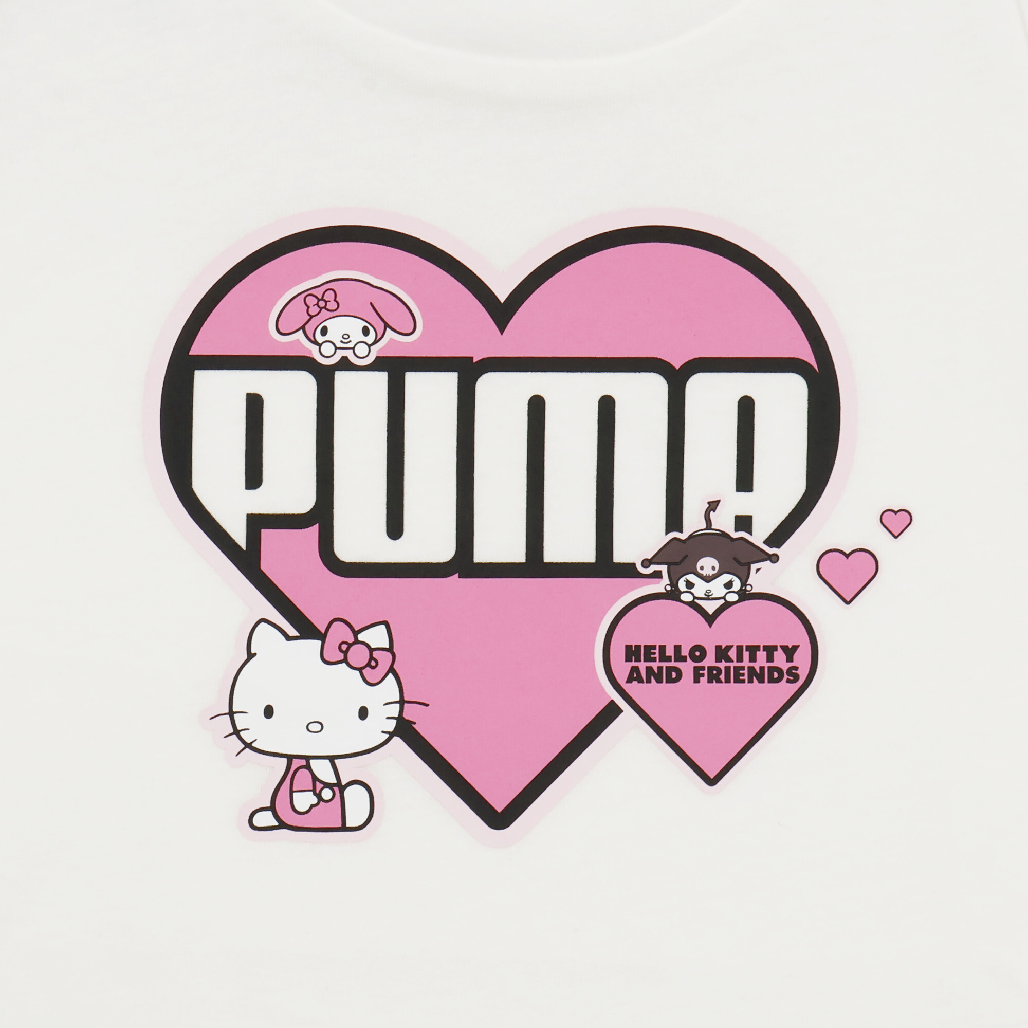PUMA x HELLO KITTY AND FRIENDS Ruffle T-shirt voor Dames, Wit, Maat 5-6Y thumbnail 3