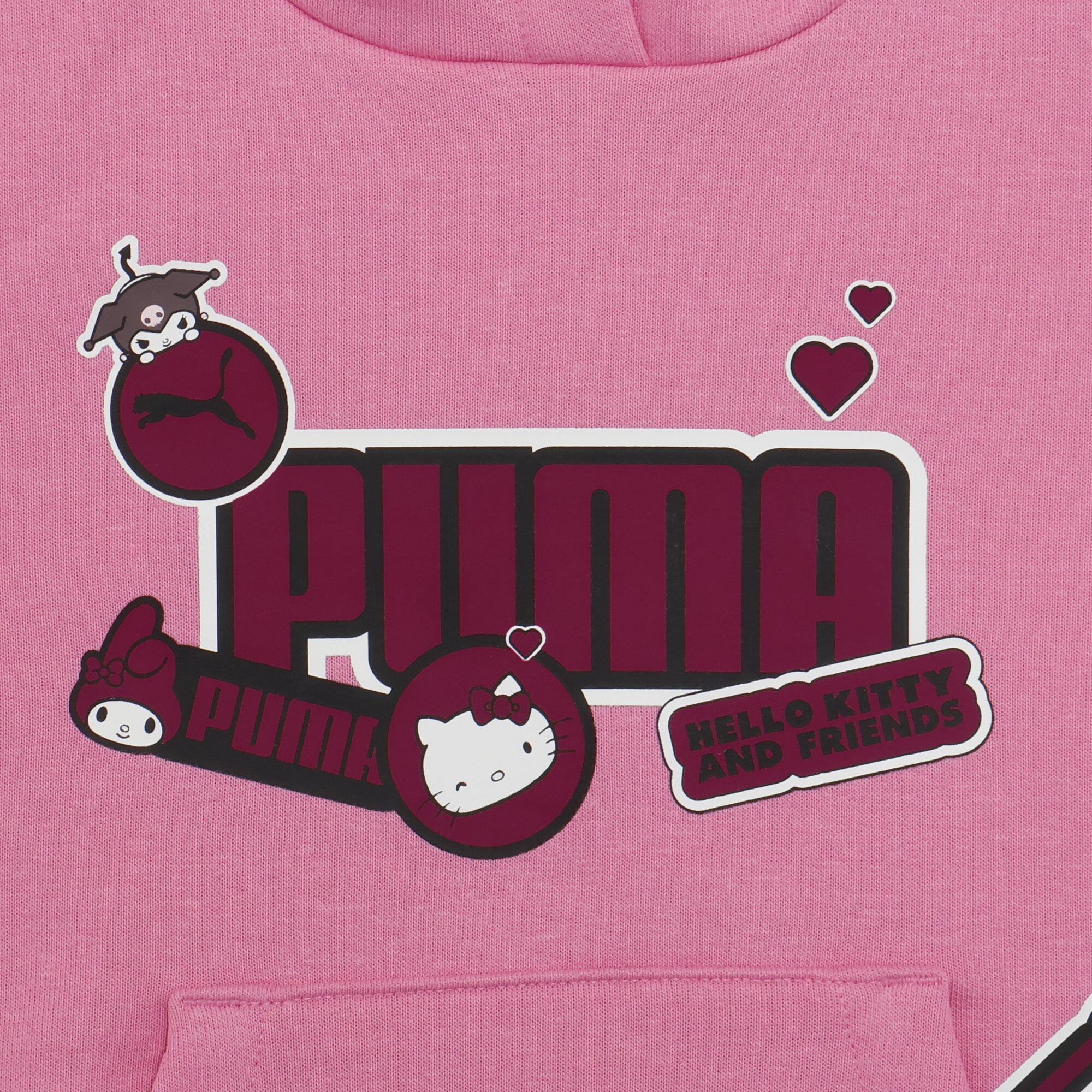 PUMA x HELLO KITTY AND FRIENDS Graphic hoodie voor Dames, Roze, Maat 3-4Y thumbnail 3
