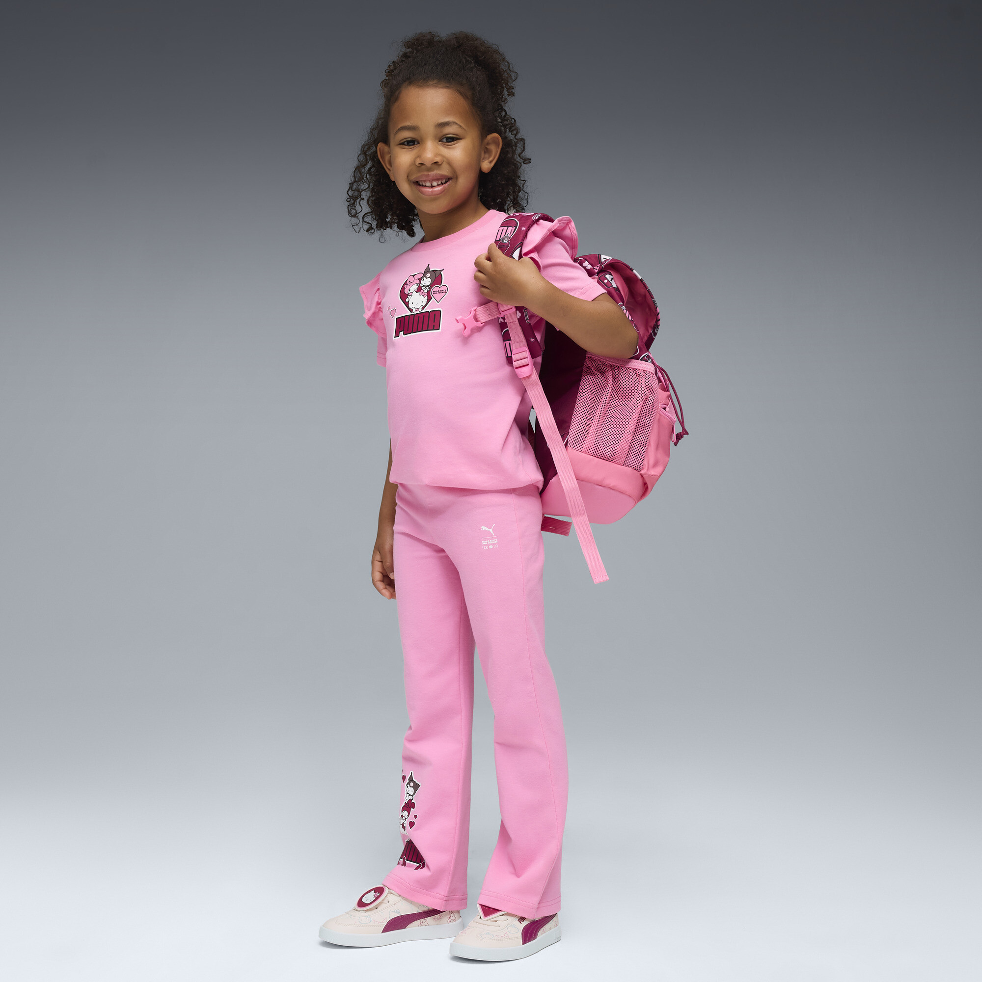 PUMA x HELLO KITTY AND FRIENDS uitlopende legging voor Dames, Roze, Maat 6-7Y thumbnail 4