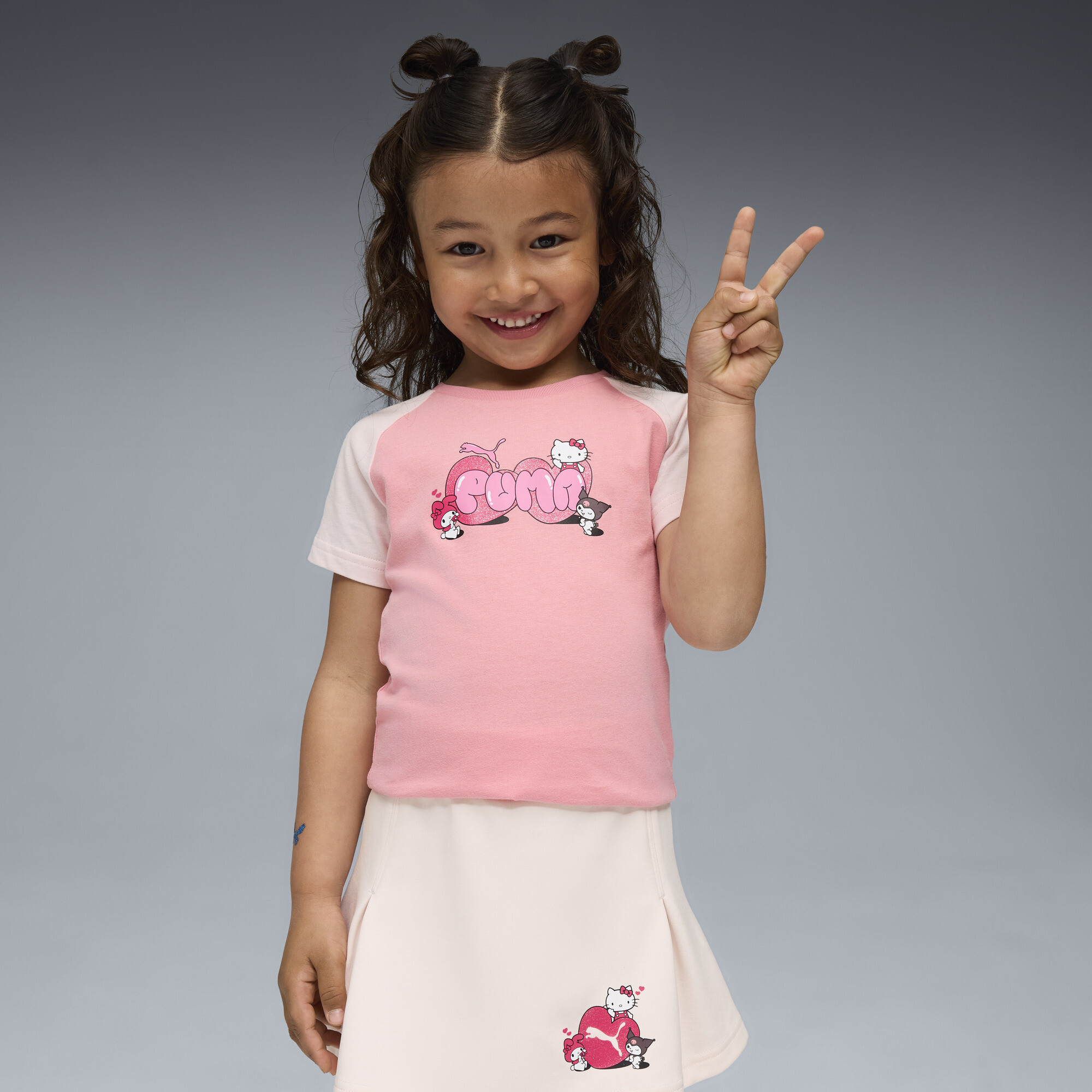 PUMA x HELLO KITTY AND FRIENDS Little Kids Slim T-Shirt in Pink Size 4T 21$