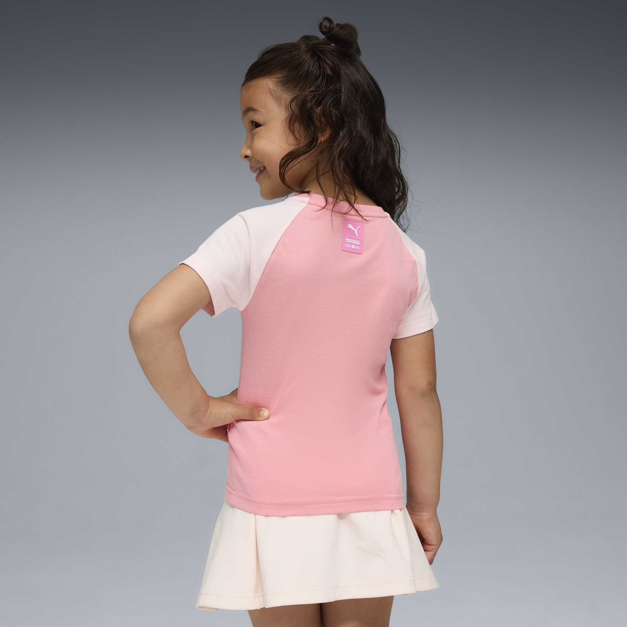 PUMA x HELLO KITTY AND FRIENDS Slim T-shirt voor Dames, Roze, Maat 4-5Y thumbnail 3