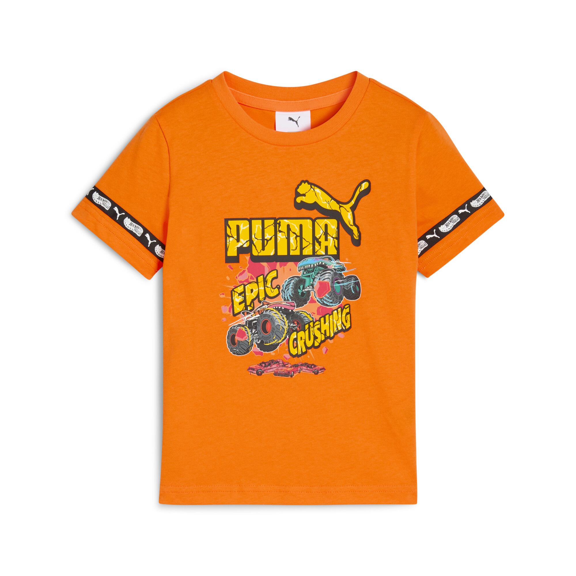 PUMA x HOT WHEELSâ¢ MONSTER TRUCKS T-shirt voor Heren, Oranje, Maat 5-6Y thumbnail 3