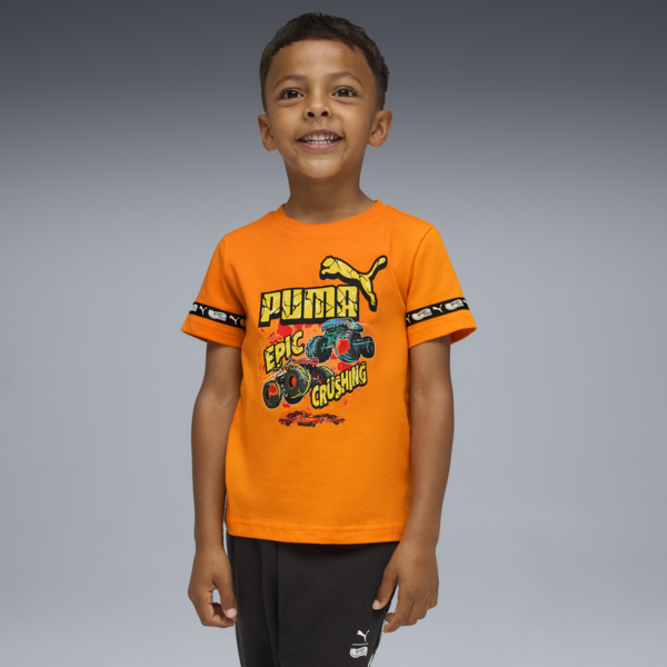 Playera PUMA x HOT WHEELS™ para niños, Orange Glo, large-MEX