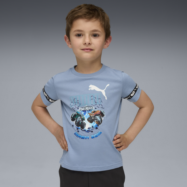 Playera PUMA x HOT WHEELS™ para niños, Cool Blue, large-MEX