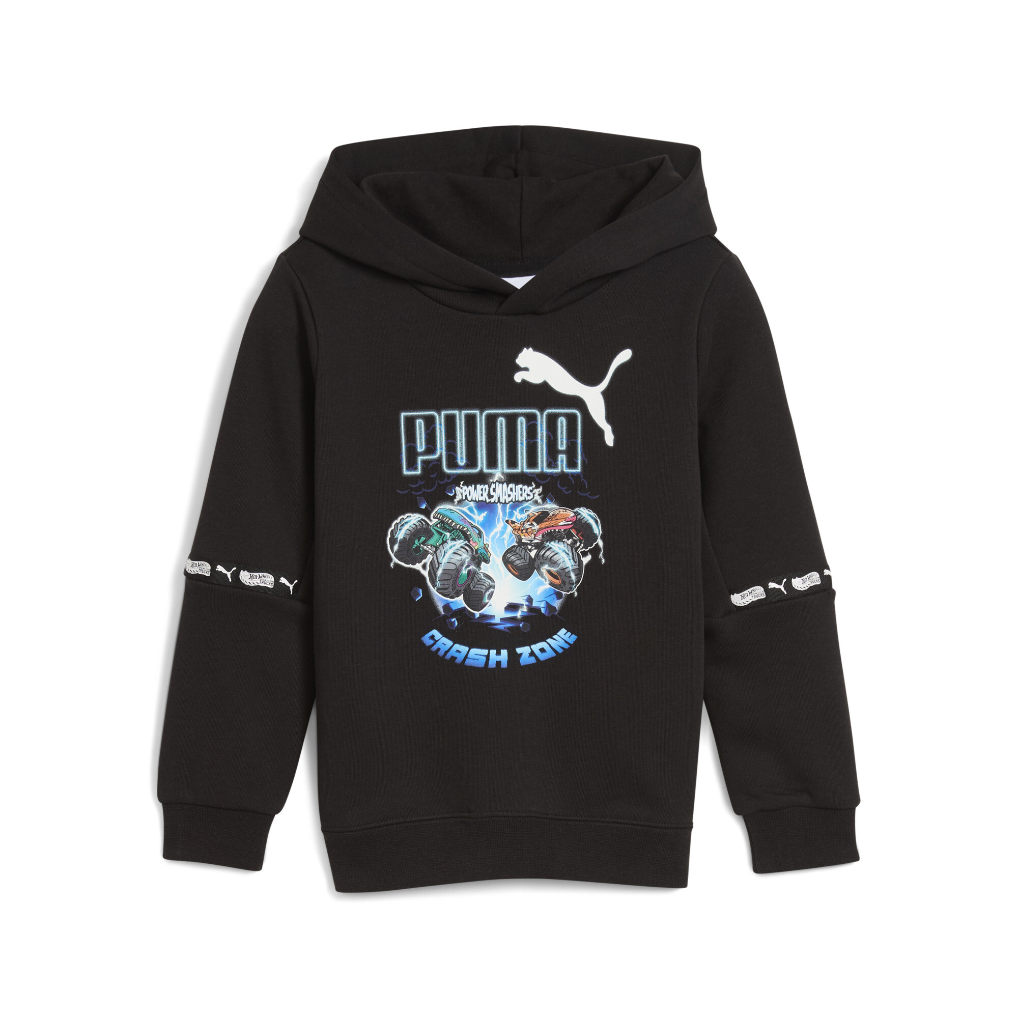 PUMA x HOT WHEELSâ¢ MONSTER TRUCKS hoodie voor Heren, Zwart, Maat 2-3Y thumbnail 3