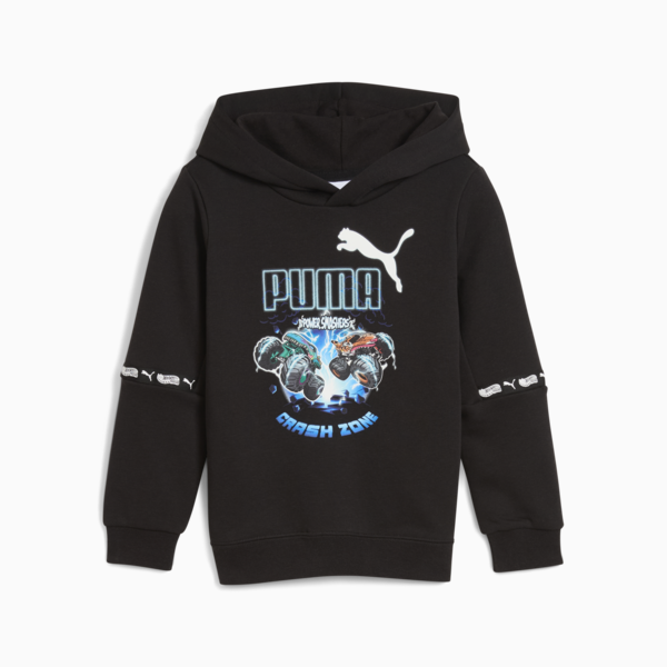 PUMA x HOT WHEELS™ MONSTER TRUCKS Hoodie Kids, PUMA Black, large-ZAF