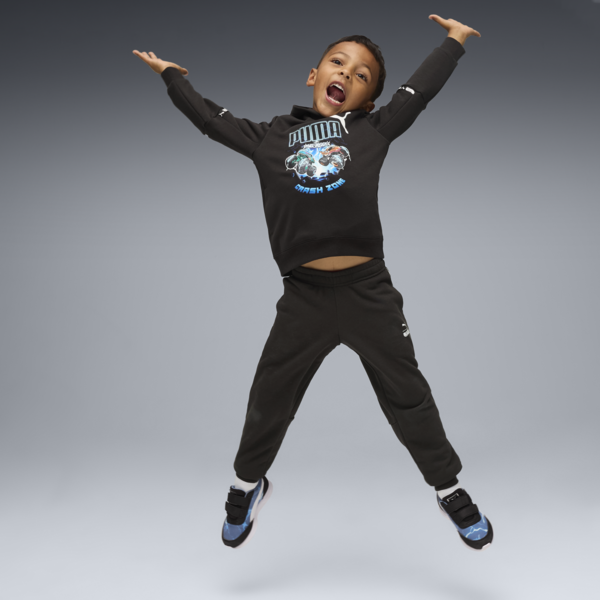 PUMA x HOT WHEELS™ MONSTER TRUCKS Hoodie Kids, PUMA Black, large-ZAF