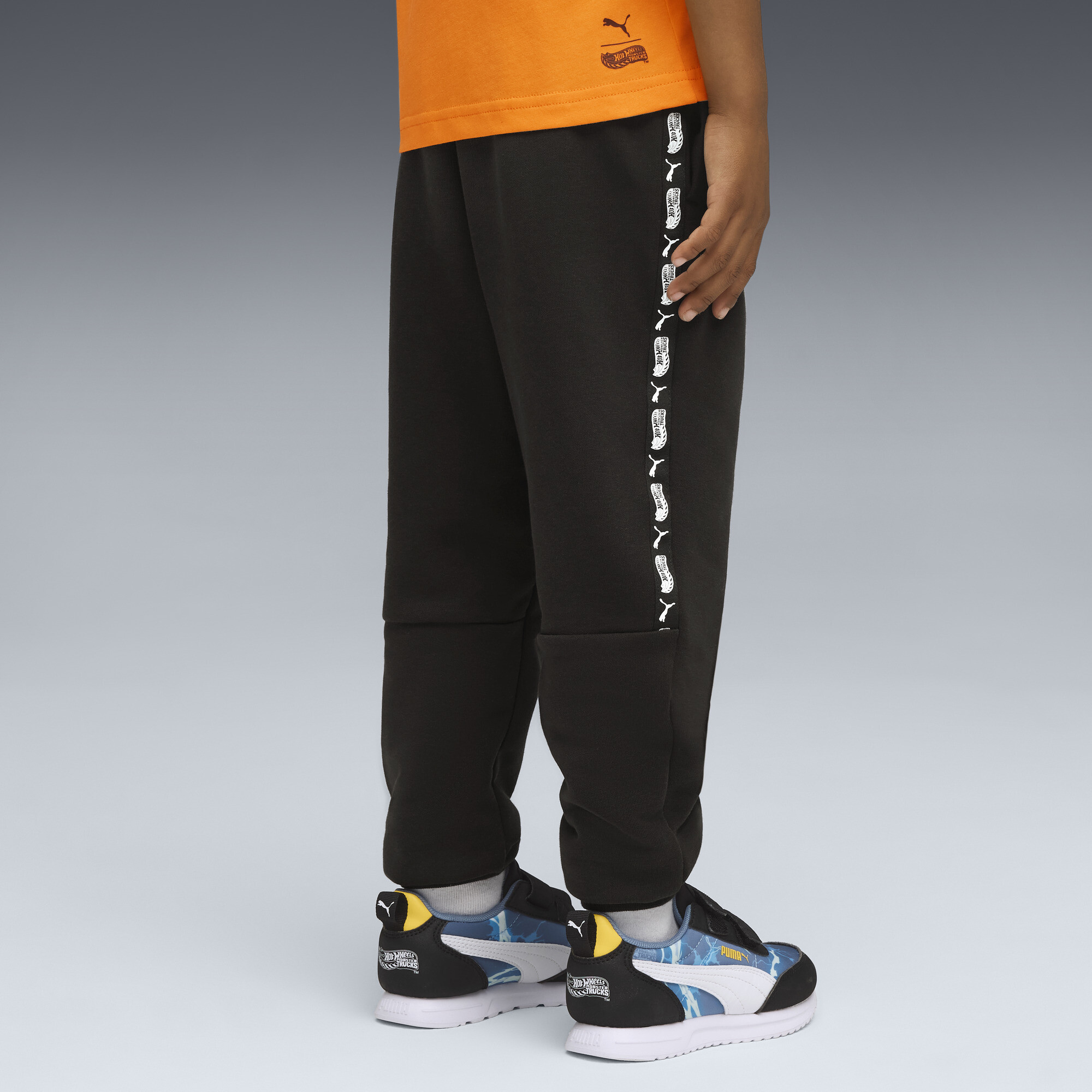PUMA x HOT WHEELSâ¢ MONSTER TRUCKS sweatpants voor Heren, Zwart, Maat 4-5Y thumbnail 5
