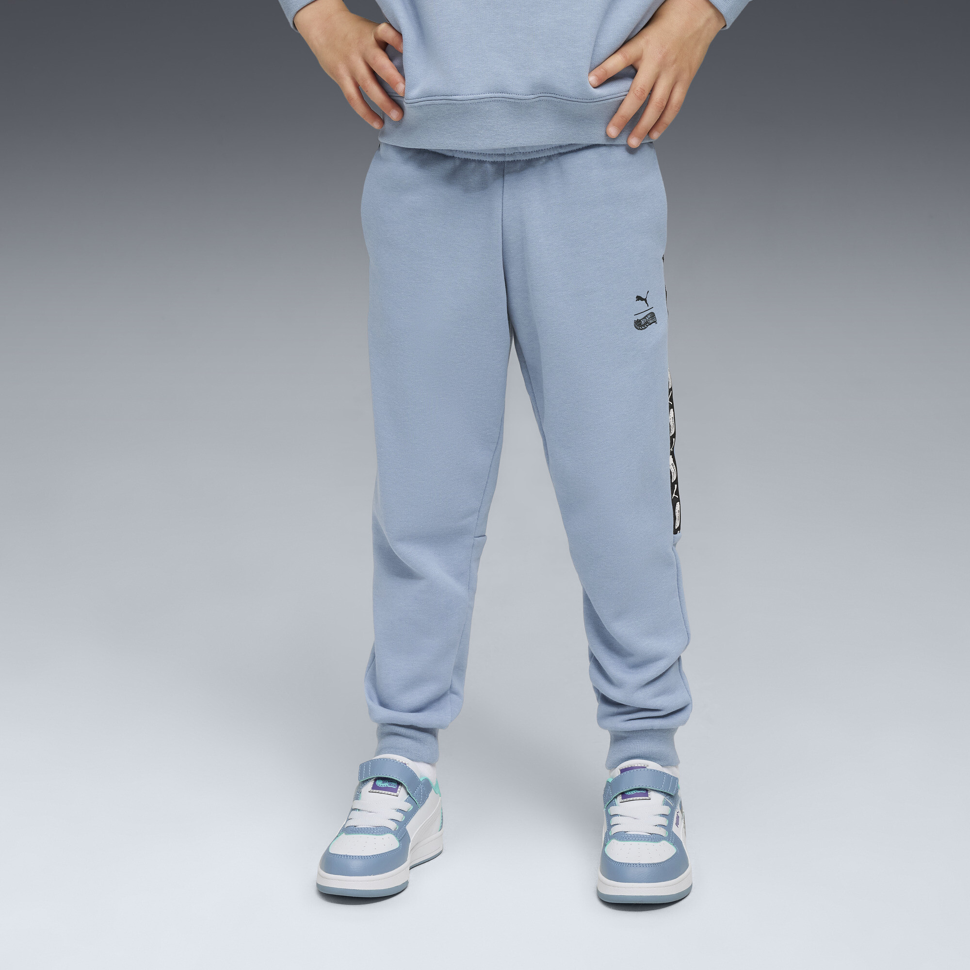 PUMA x HOT WHEELSâ¢ MONSTER TRUCKS sweatpants voor Heren, Blauw, Maat 3-4Y