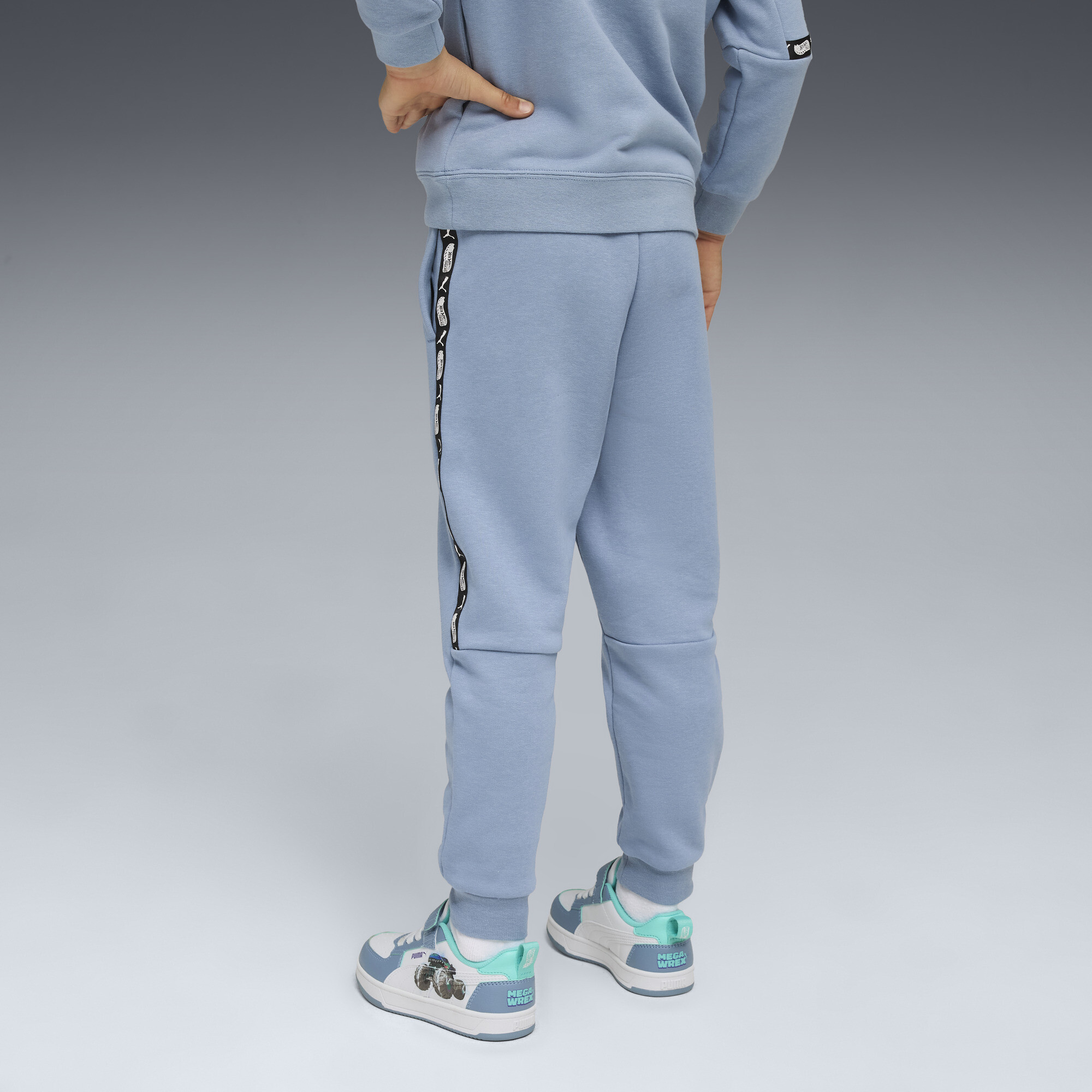PUMA x HOT WHEELSâ¢ MONSTER TRUCKS sweatpants voor Heren, Blauw, Maat 3-4Y thumbnail 5