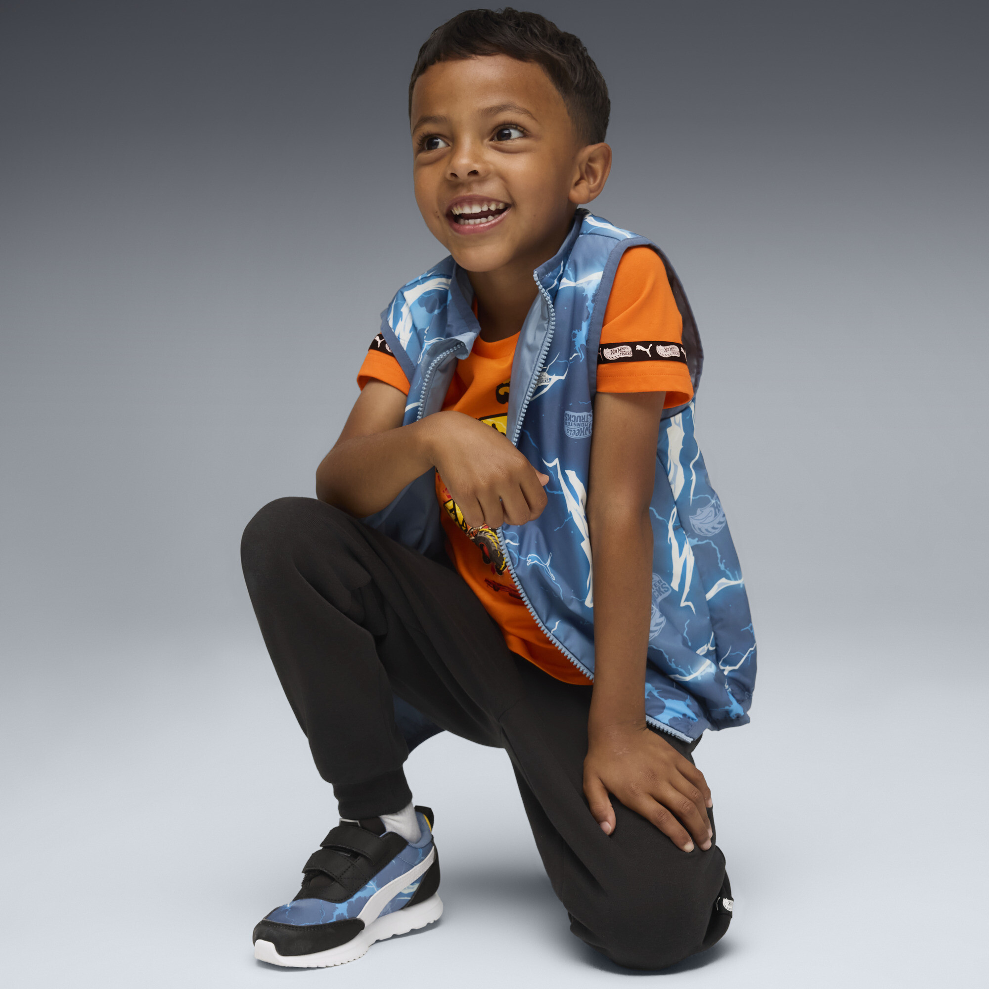 PUMA x HOT WHEELSâ¢ MONSTER TRUCKS hemd voor Heren, Blauw, Maat 4-5Y thumbnail 4