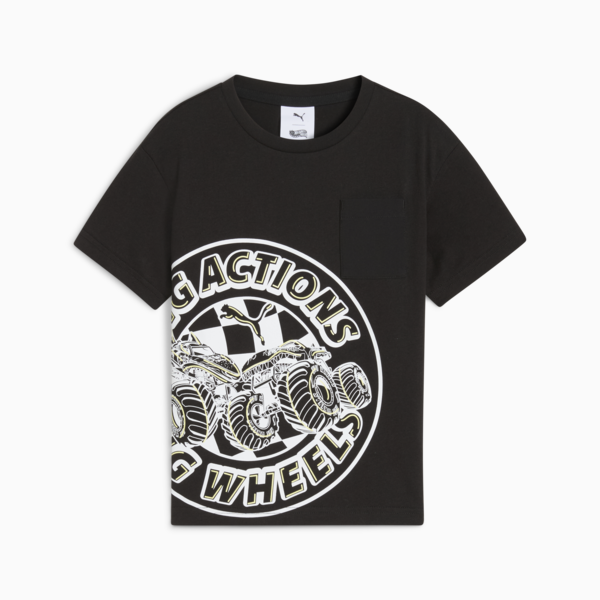 PUMA x HOT WHEELS™ MONSTER TRUCKS Tee Kids, PUMA Black, large-ZAF