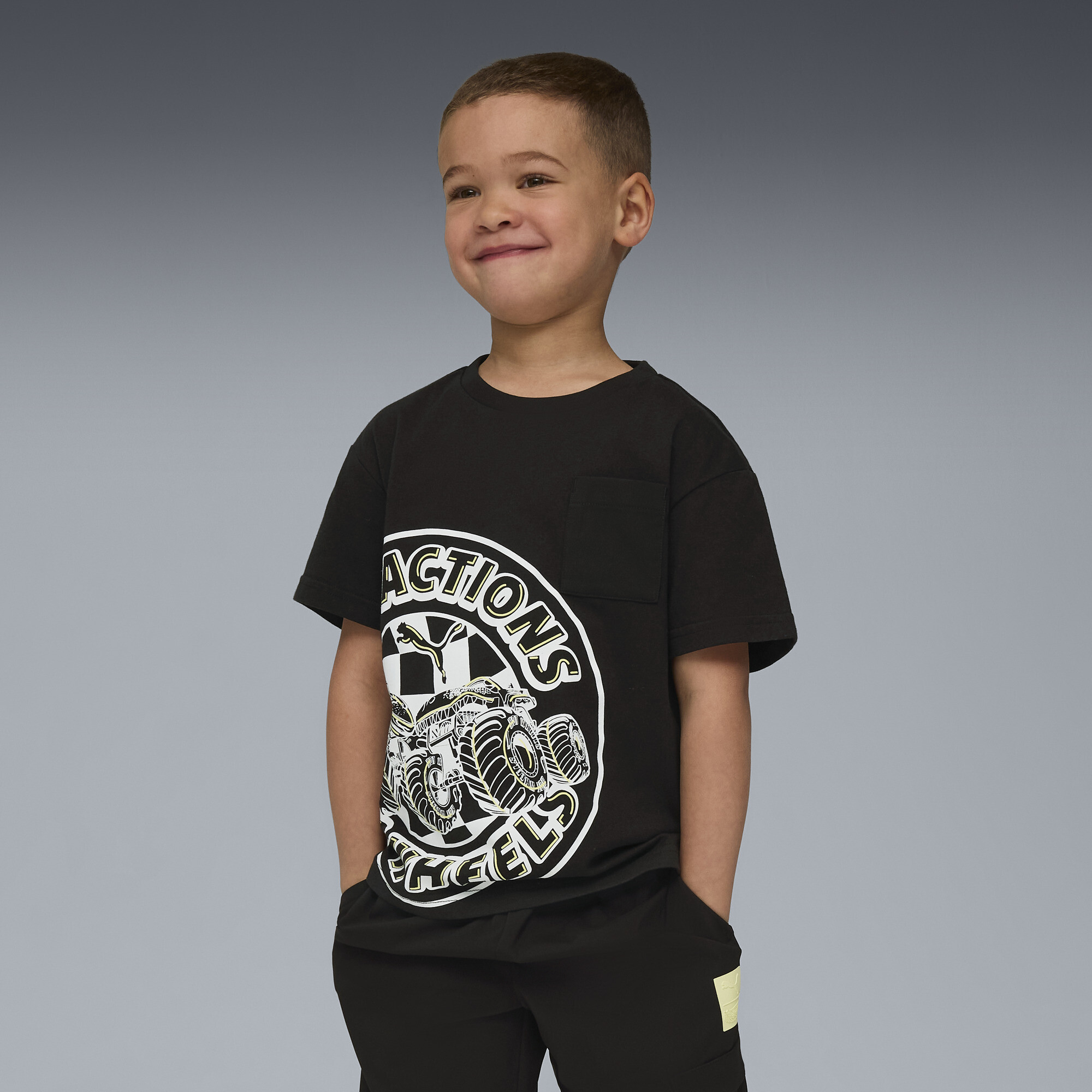 Puma X Hot Wheels™ Monster Trucks T-shirt Kids In Black