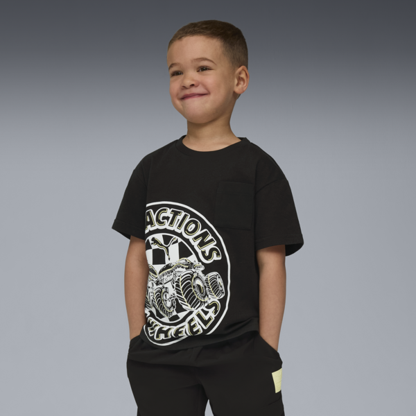 PUMA x HOT WHEELS™ MONSTER TRUCKS Tee Kids, PUMA Black, large-ZAF