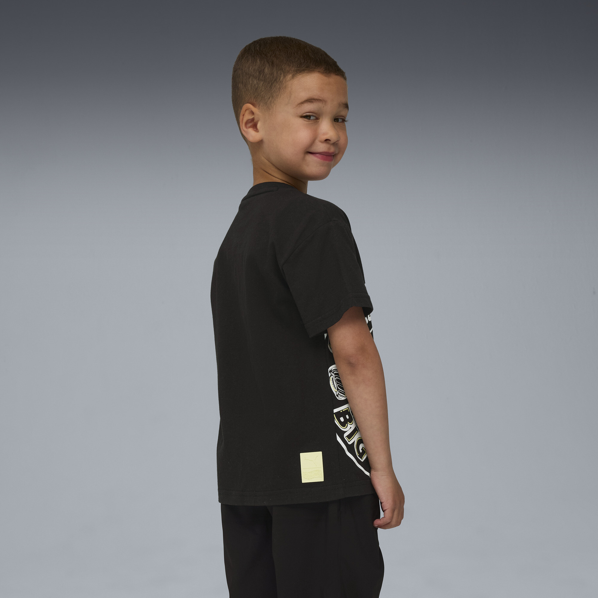 PUMA x HOT WHEELSâ¢ MONSTER TRUCKS T-shirt voor Heren, Zwart, Maat 5-6Y thumbnail 5