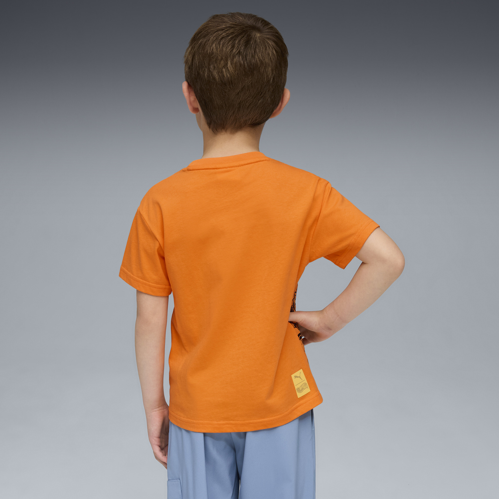 PUMA x HOT WHEELSâ¢ MONSTER TRUCKS T-shirt voor Heren, Oranje, Maat 4-5Y thumbnail 5