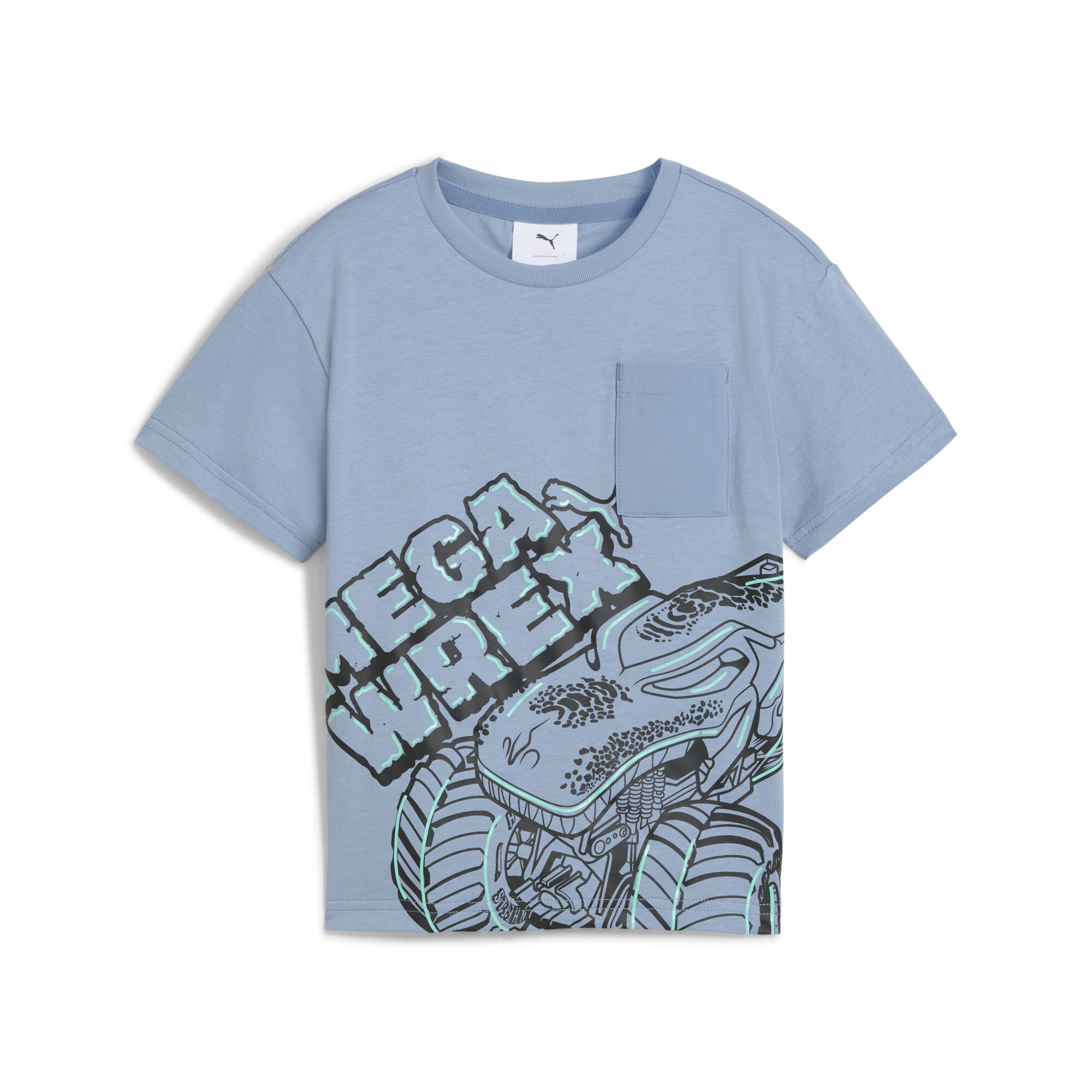 PUMA x HOT WHEELSâ¢ MONSTER TRUCKS T-shirt voor Heren, Blauw, Maat 3-4Y thumbnail 3