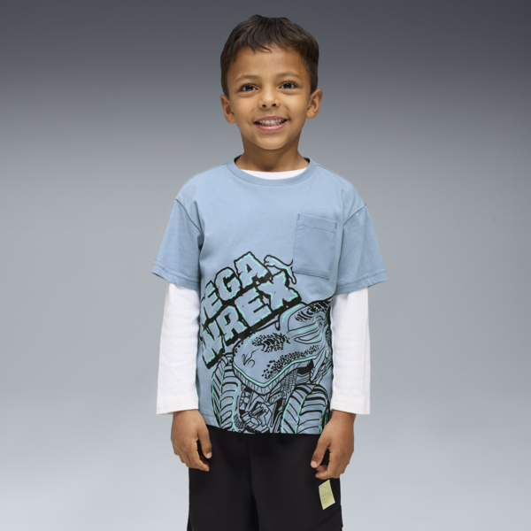 PUMA x HOT WHEELS™ MONSTER TRUCKS Tee Kids, Cool Blue, large-ZAF