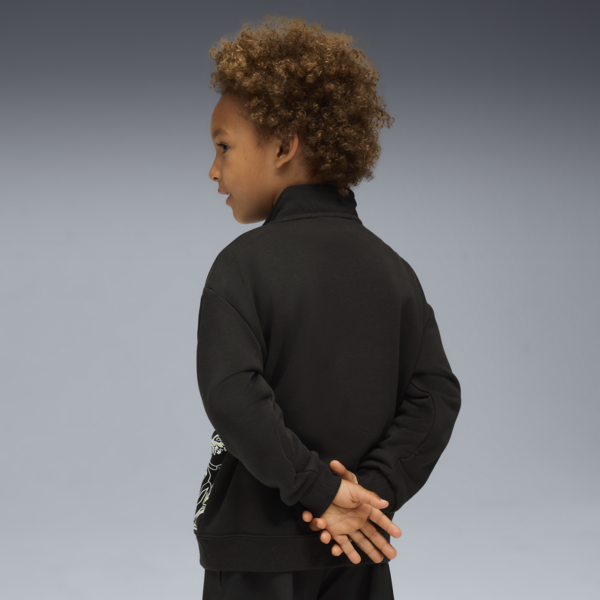 Sudadera con cierre PUMA x HOT WHEELS™ para niños, PUMA Black, large-MEX