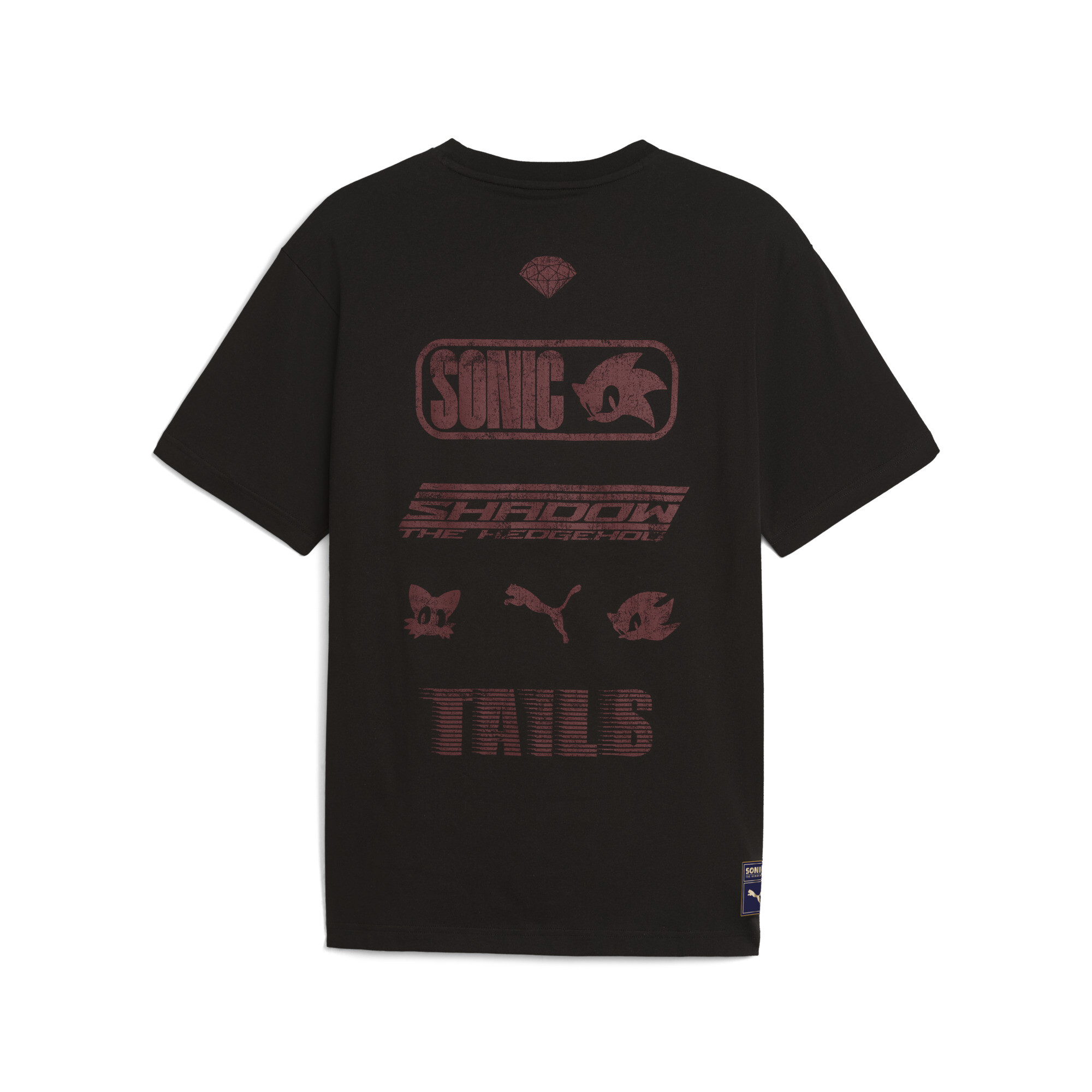 PUMA x SONIC THE HEDGEHOG T-shirt met grafische print voor Heren, Zwart, Maat L thumbnail 2