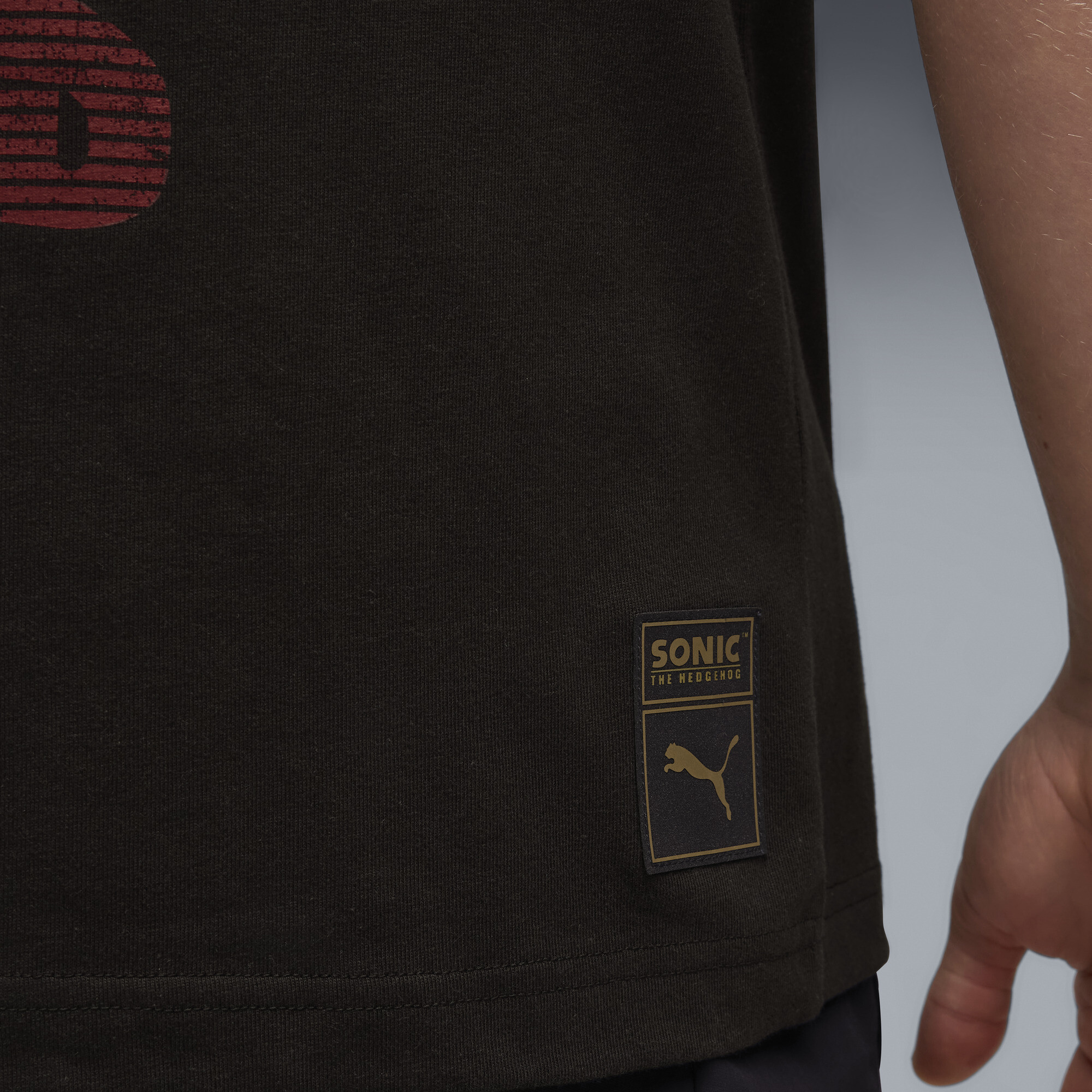 PUMA x SONIC THE HEDGEHOG T-shirt met grafische print voor Heren, Zwart, Maat L thumbnail 4
