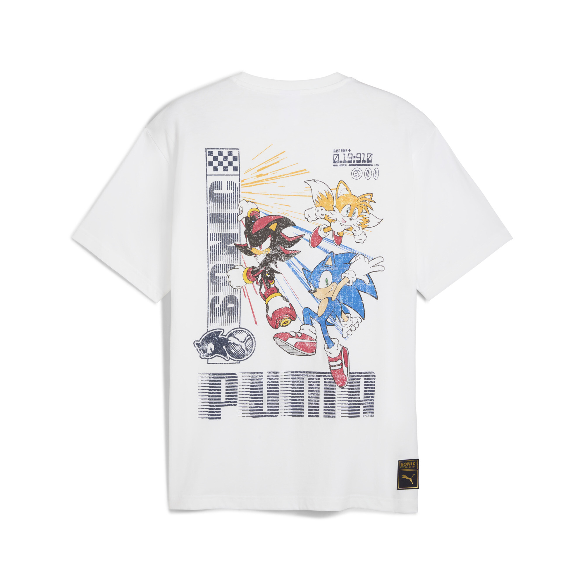 PUMA x SONIC THE HEDGEHOG T-shirt met grafische print voor Heren, Wit, Maat XL thumbnail 2