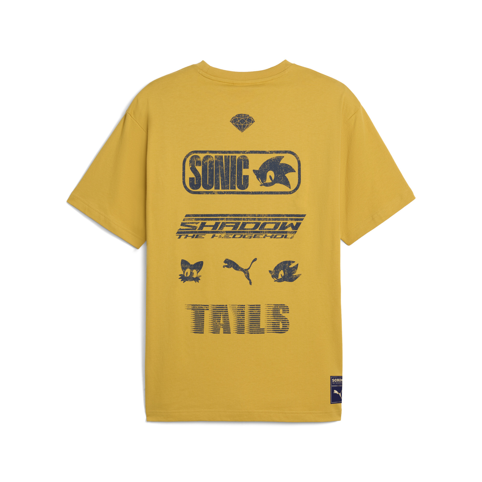 PUMA x SONIC THE HEDGEHOG T-shirt met grafische print voor Heren, Goud, Maat XS thumbnail 2